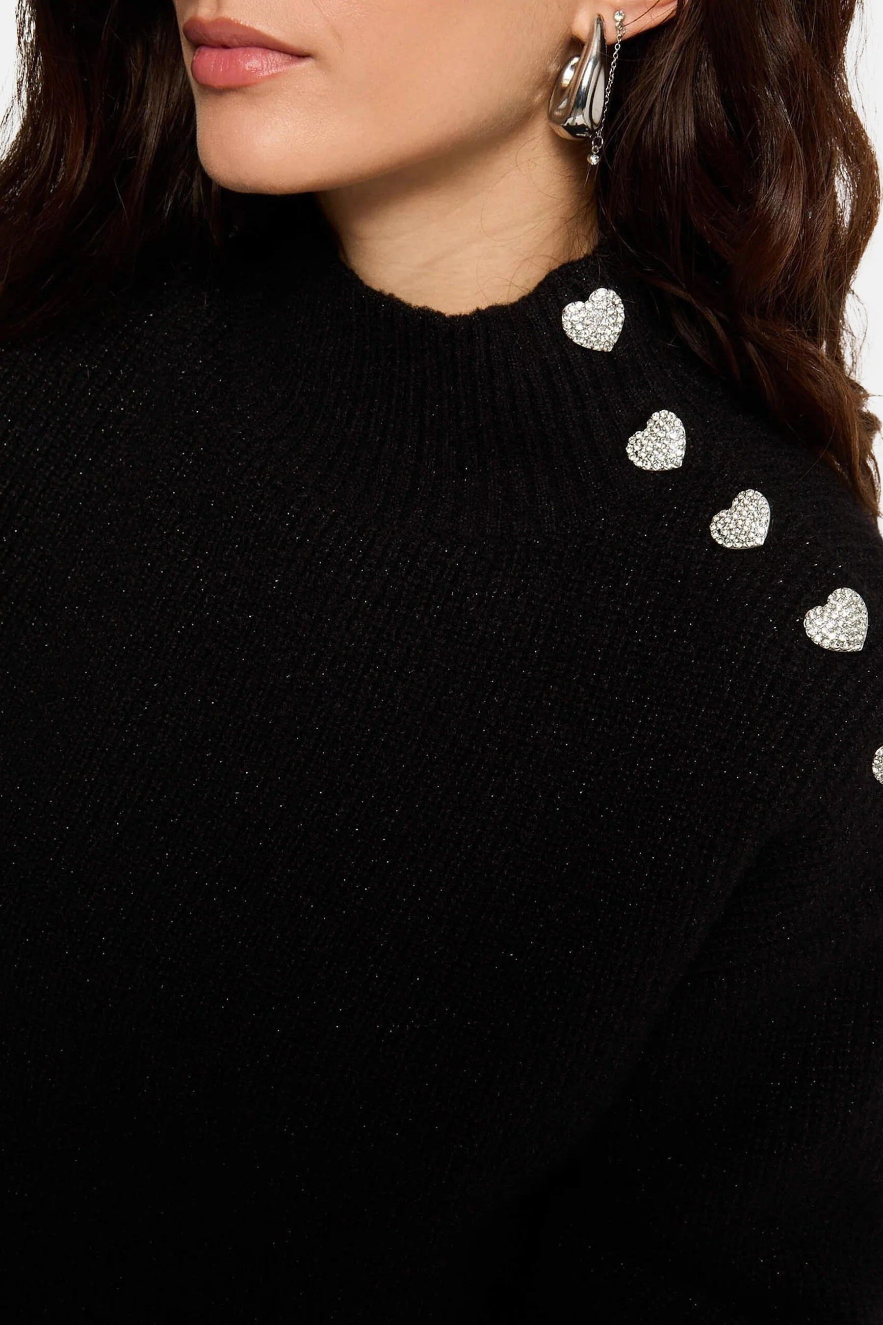 Pull met rolkraag - zwart - Image 4