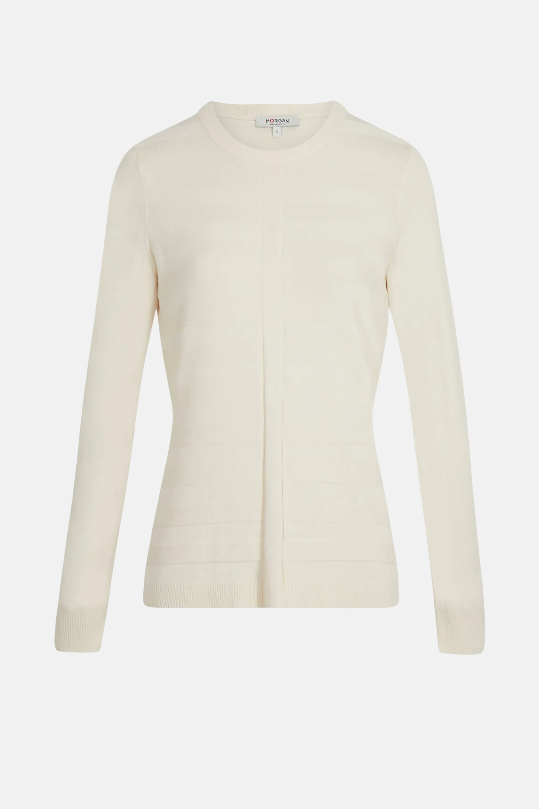Pull met ronde hals - ecru - Image 5