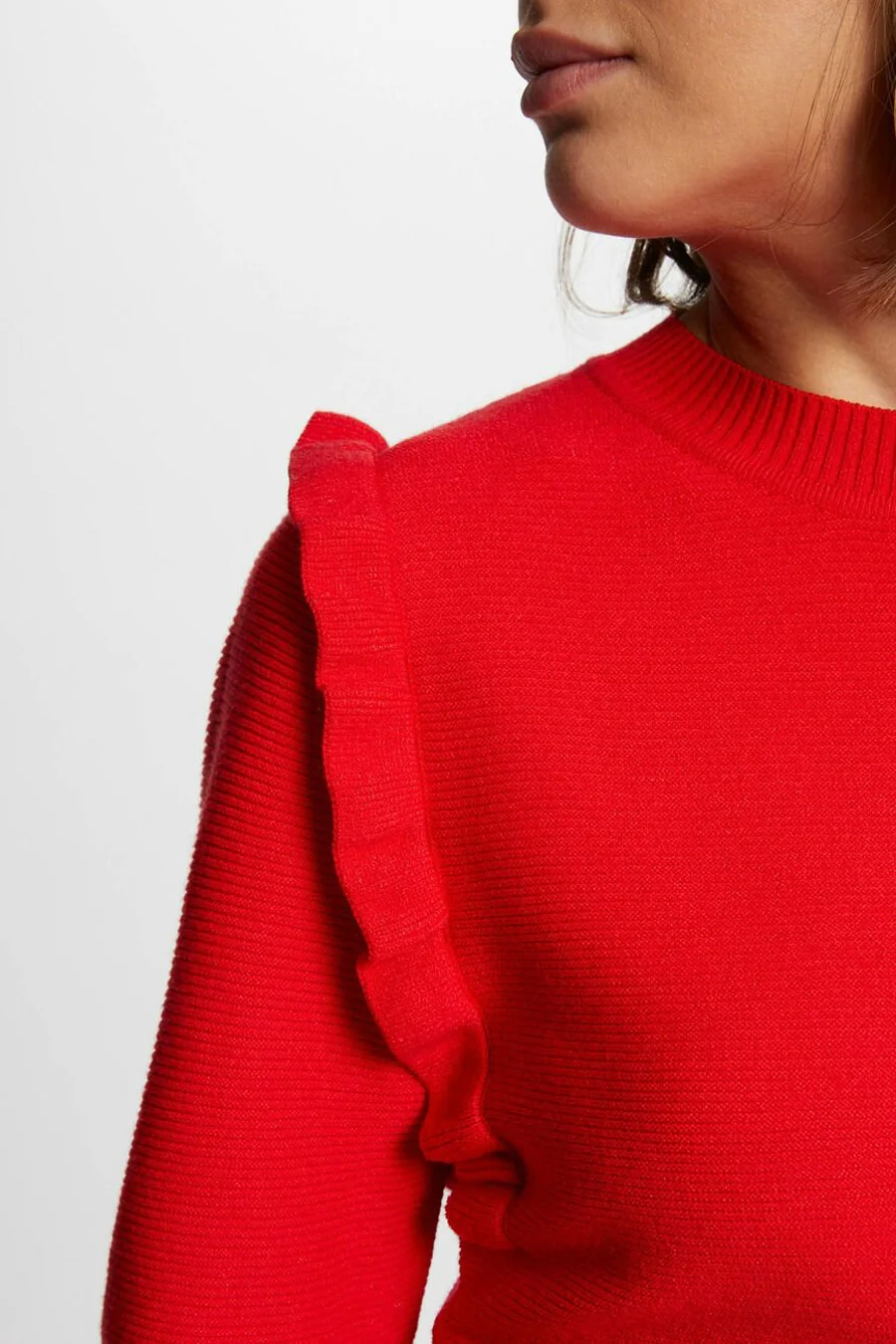 Pull met ronde hals - rood - Image 4