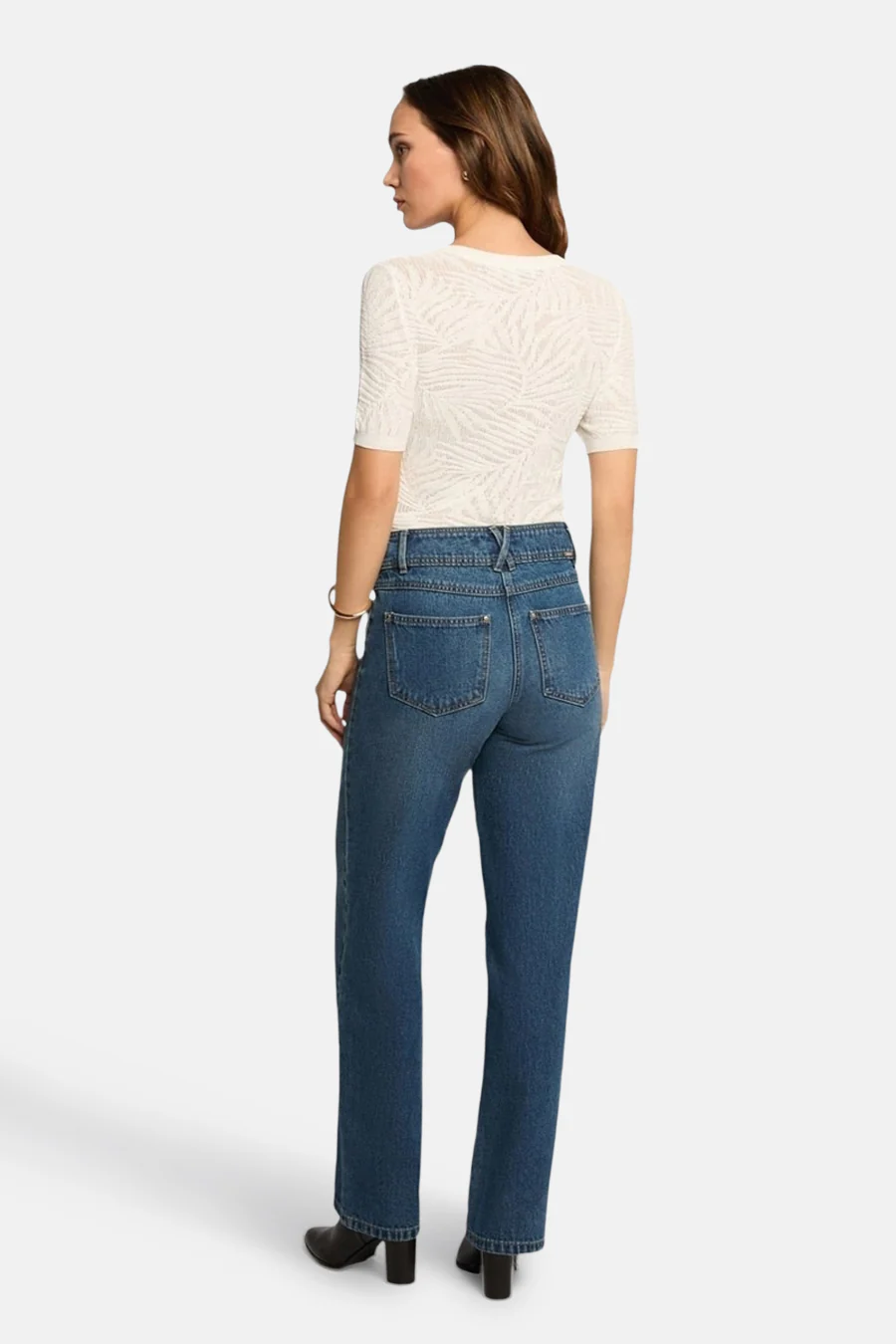 Pull met V-hals - wit - Image 3