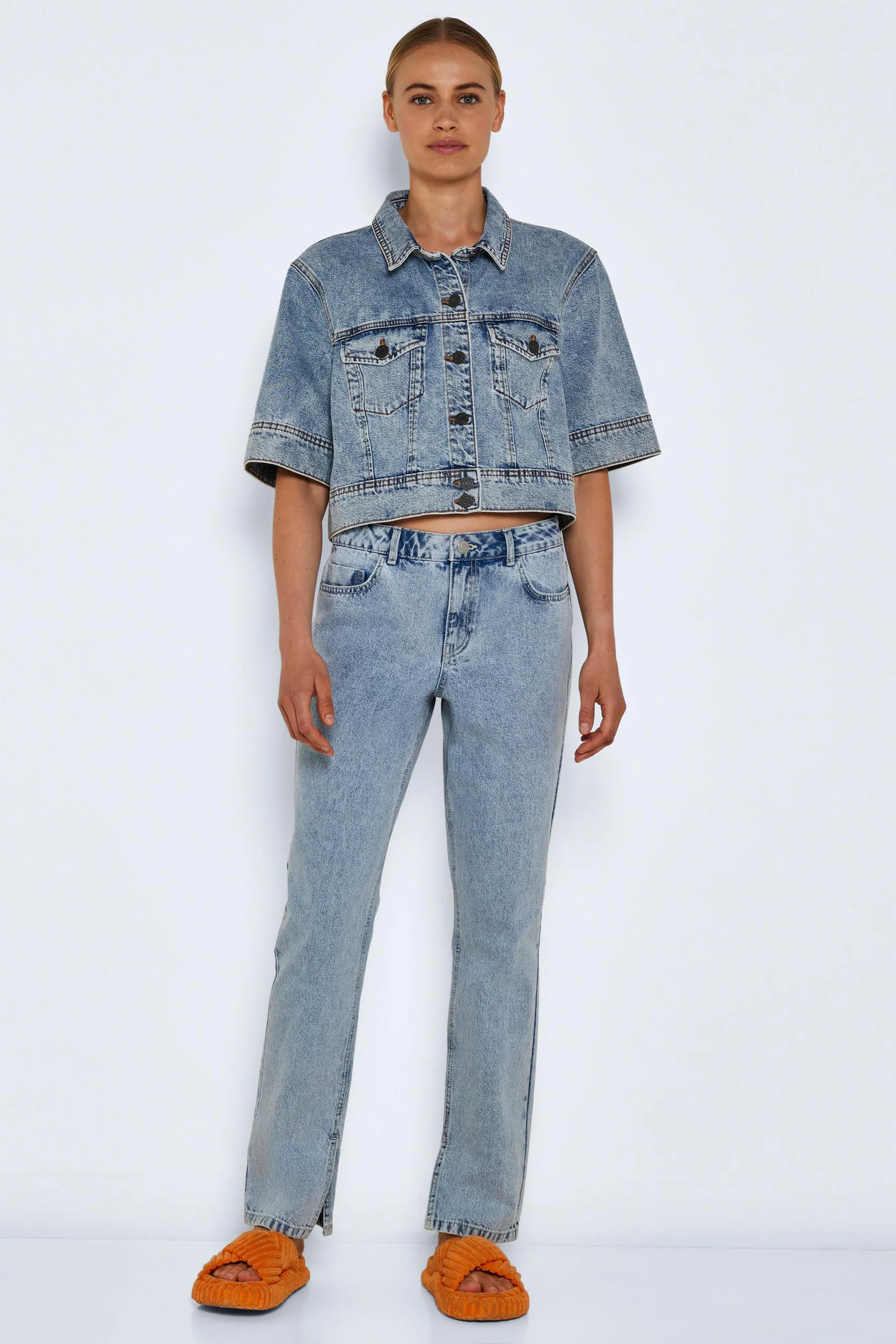 Straight jeans - light blue denim - Image 2