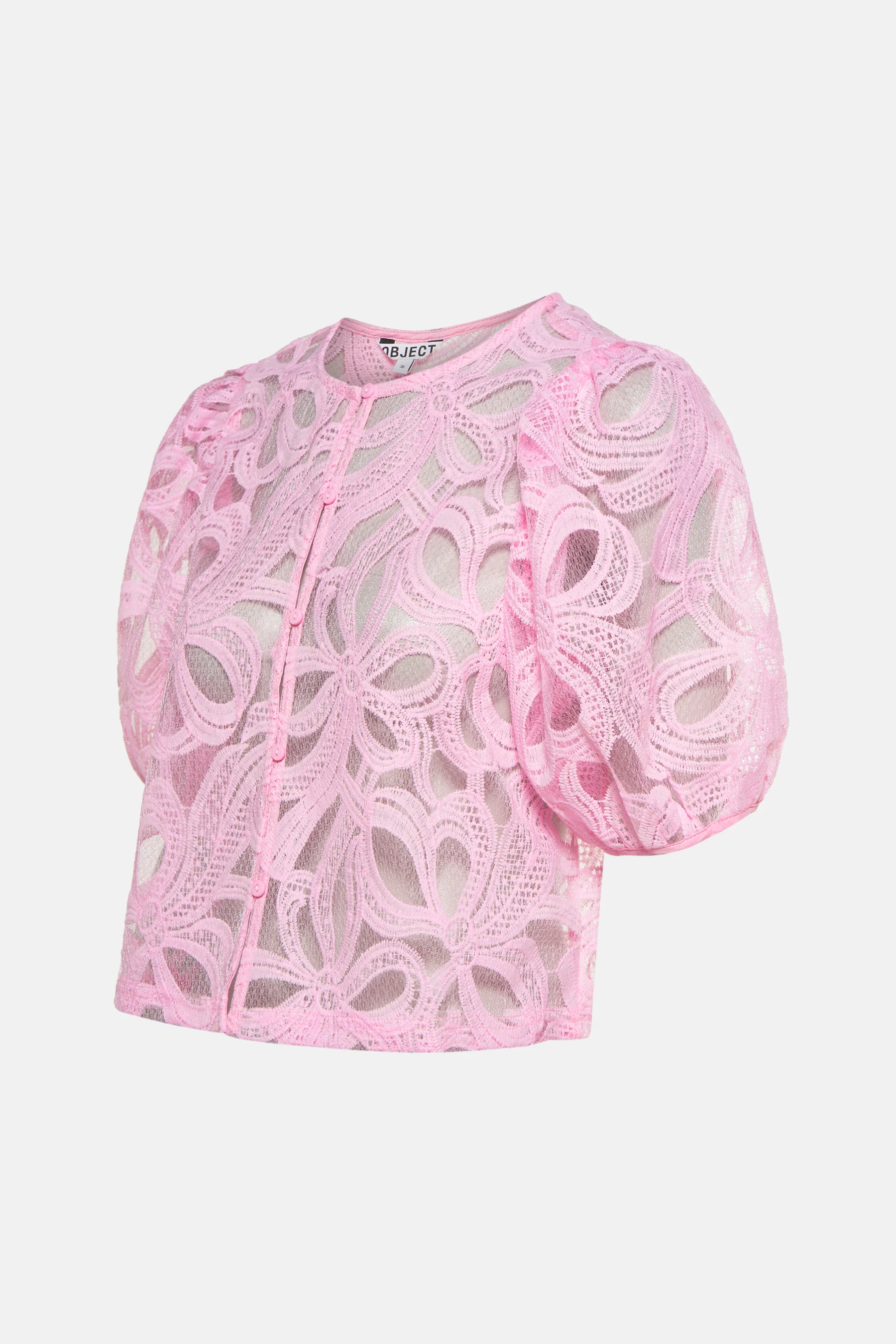 Blouse met korte mouwen - roze - Image 2