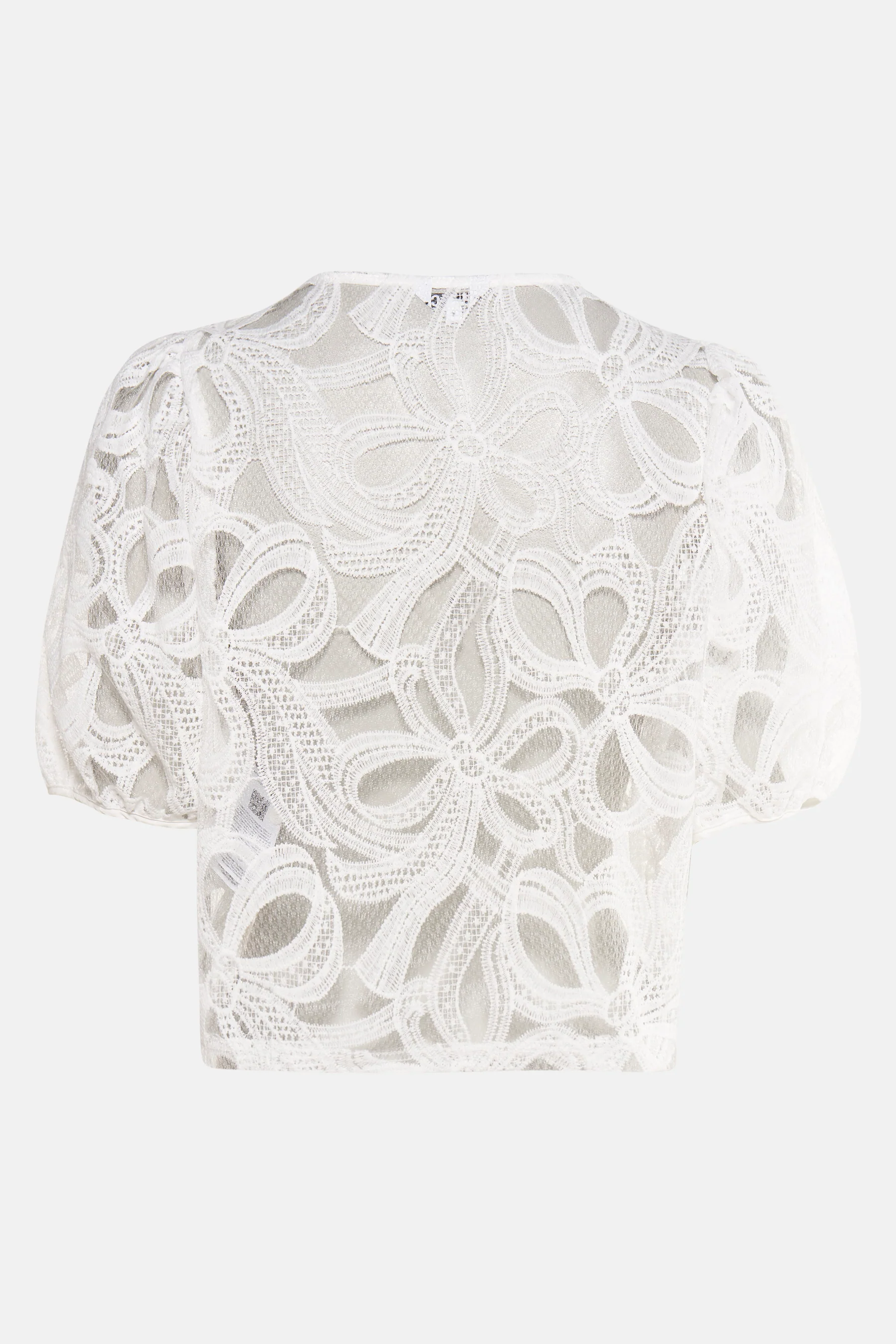 Blouse met korte mouwen - wit - Image 3