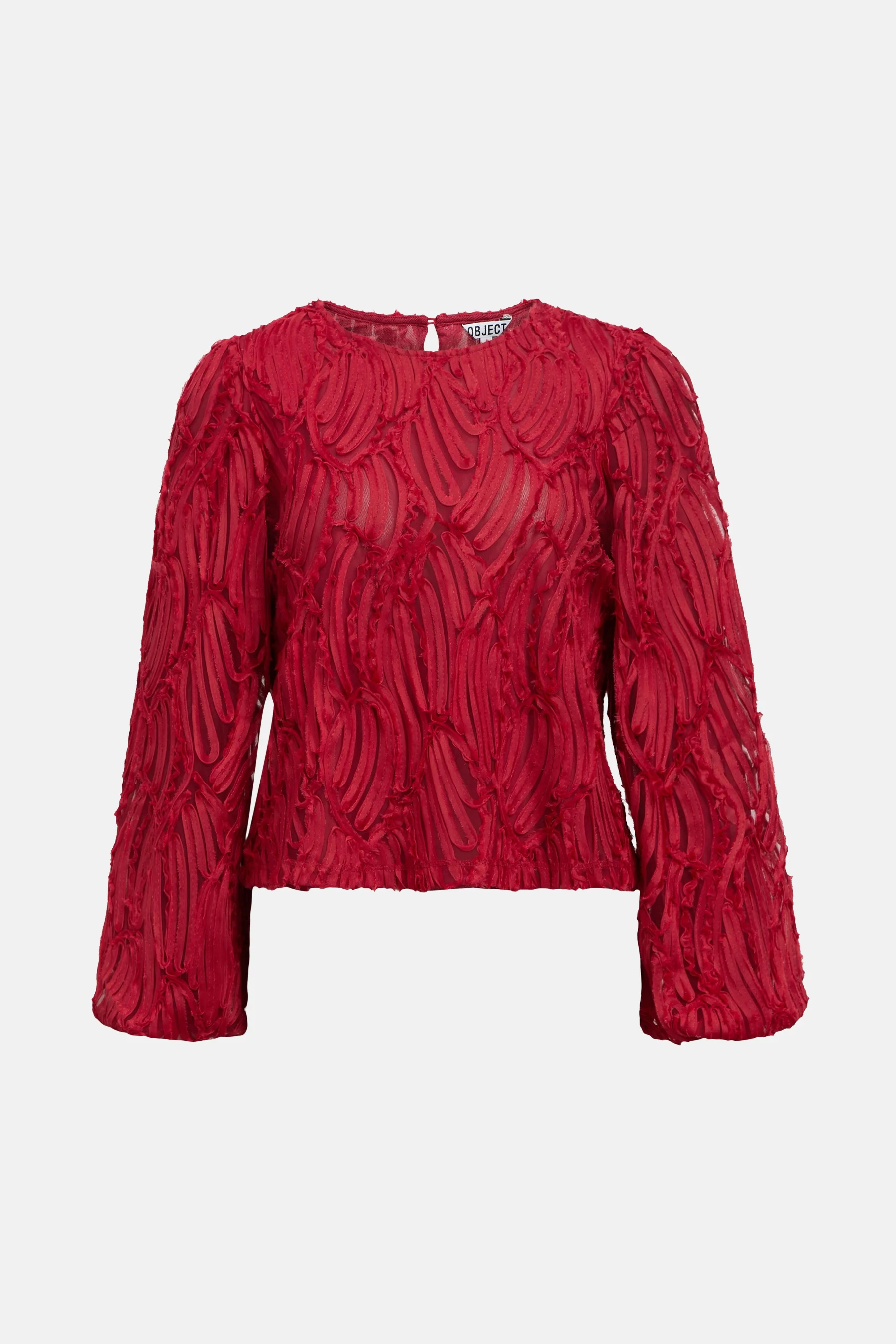 Blouse met lange mouwen - rood - Image 6