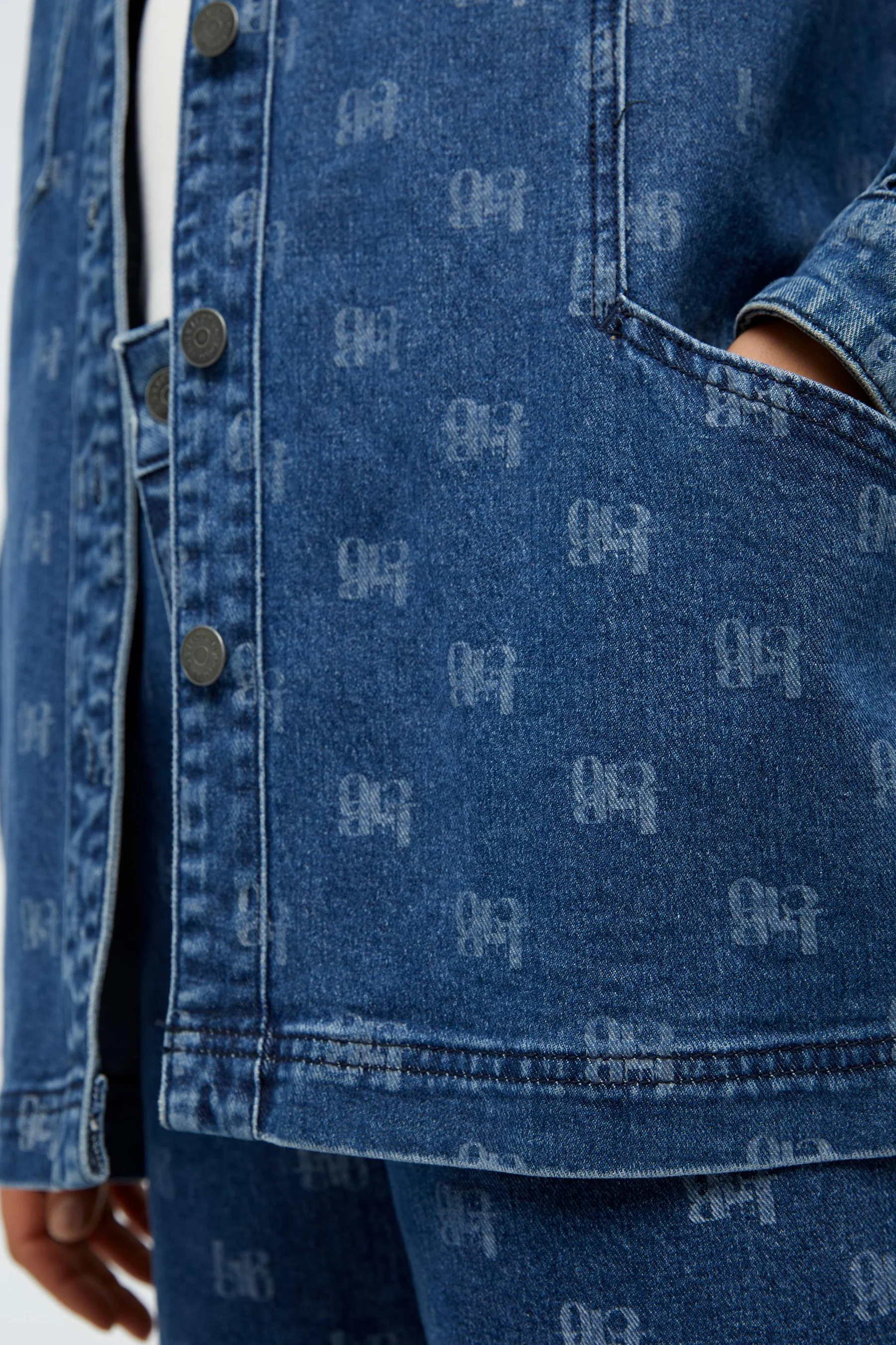 Jeanshemd - mid blue denim - Image 3