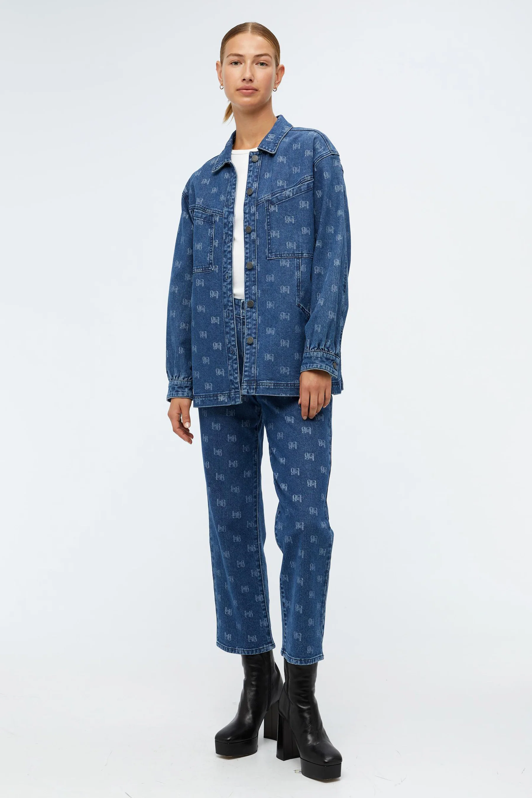 Jeanshemd - mid blue denim - Image 5