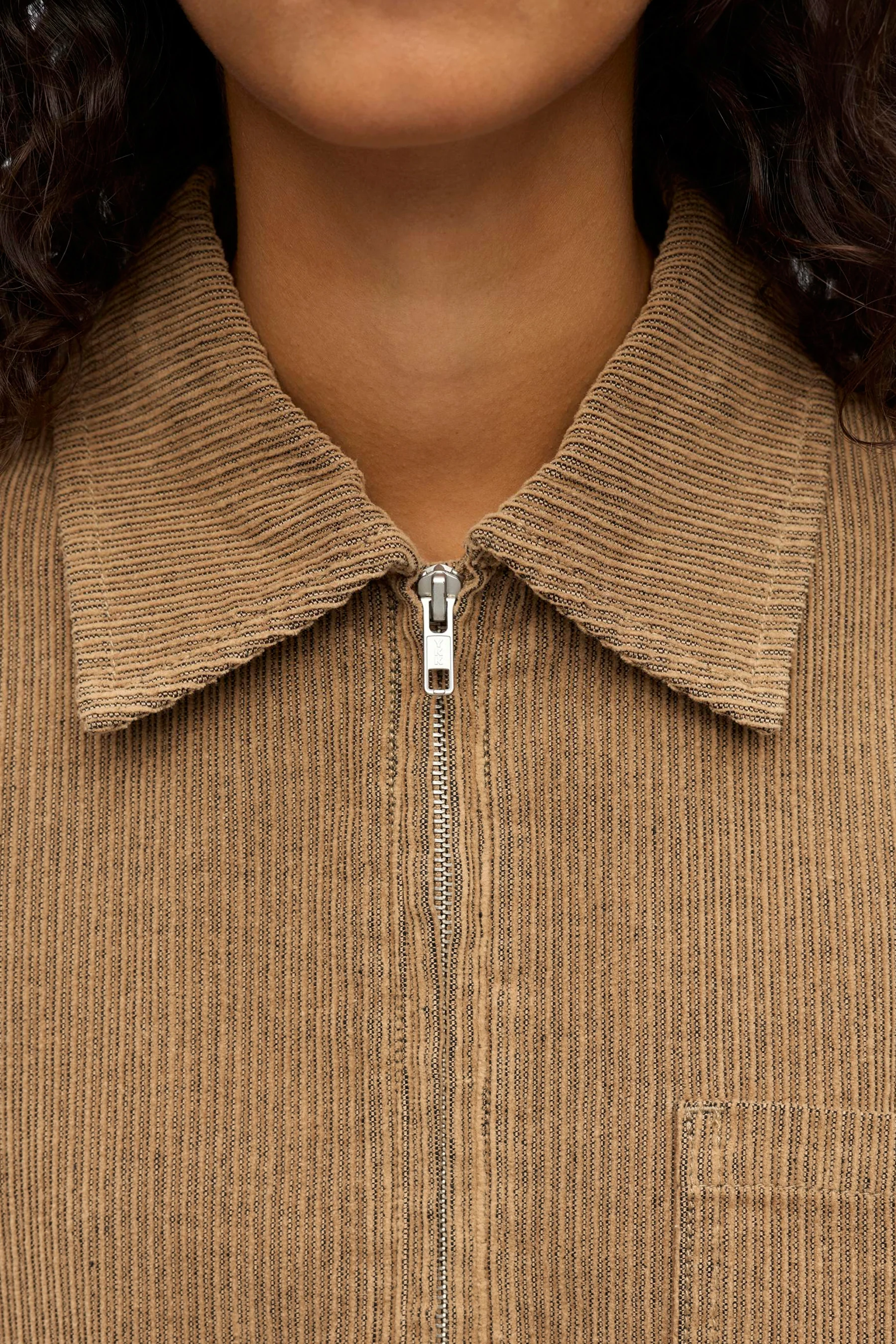 Kleedje met lange mouwen - beige - Image 5