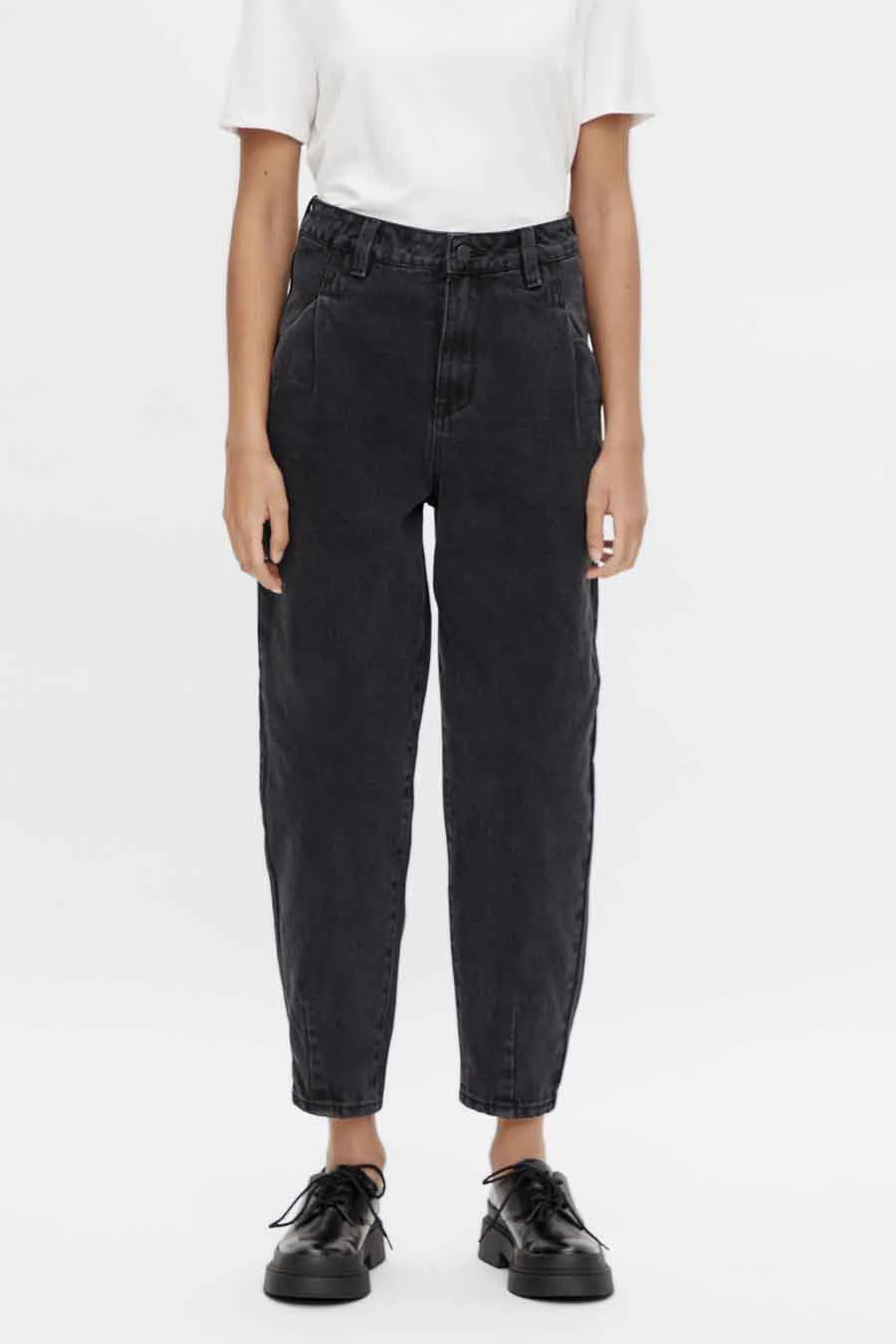 Mom jeans - black denim