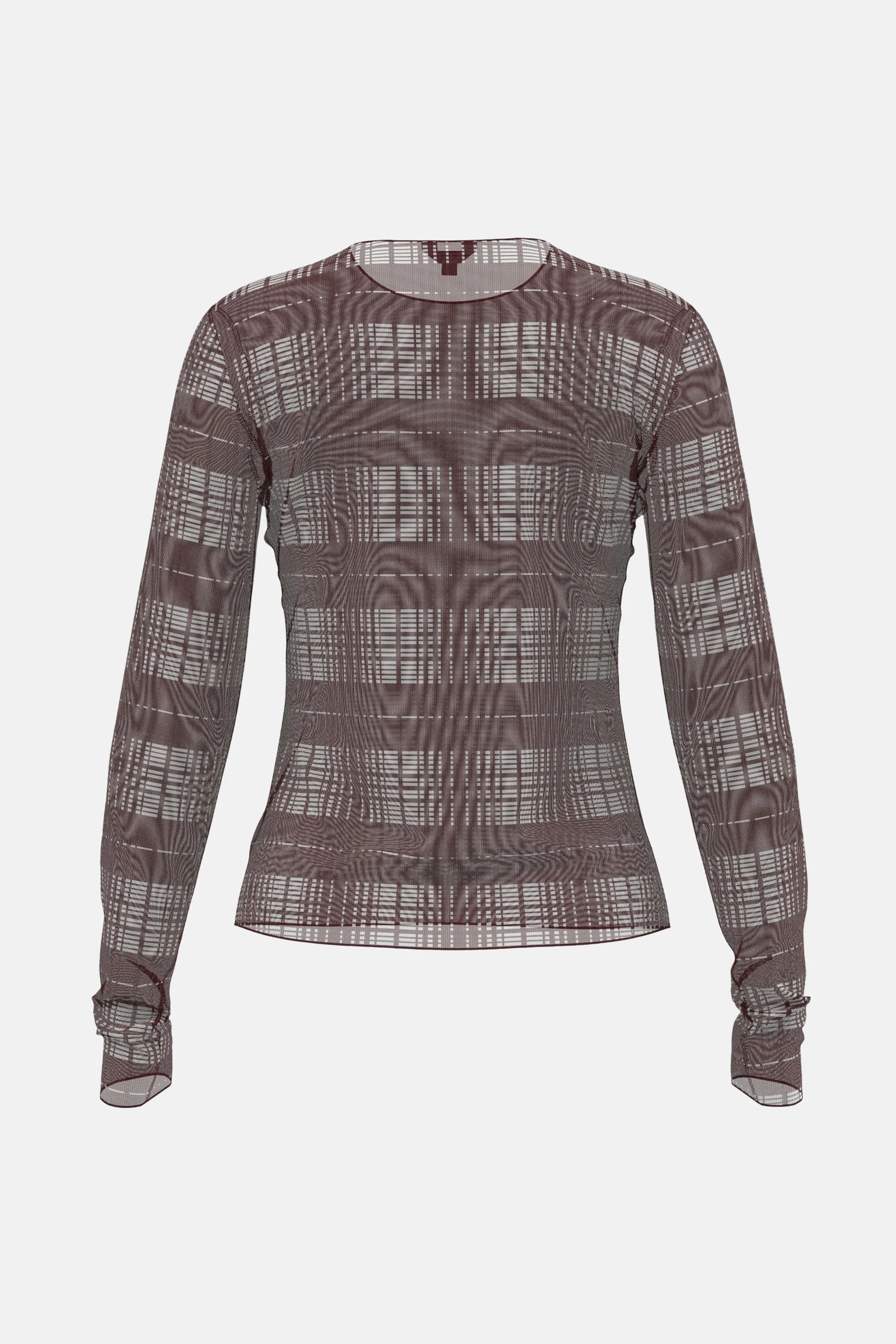 T-shirt met korte mouwen - Bordeaux - Image 2
