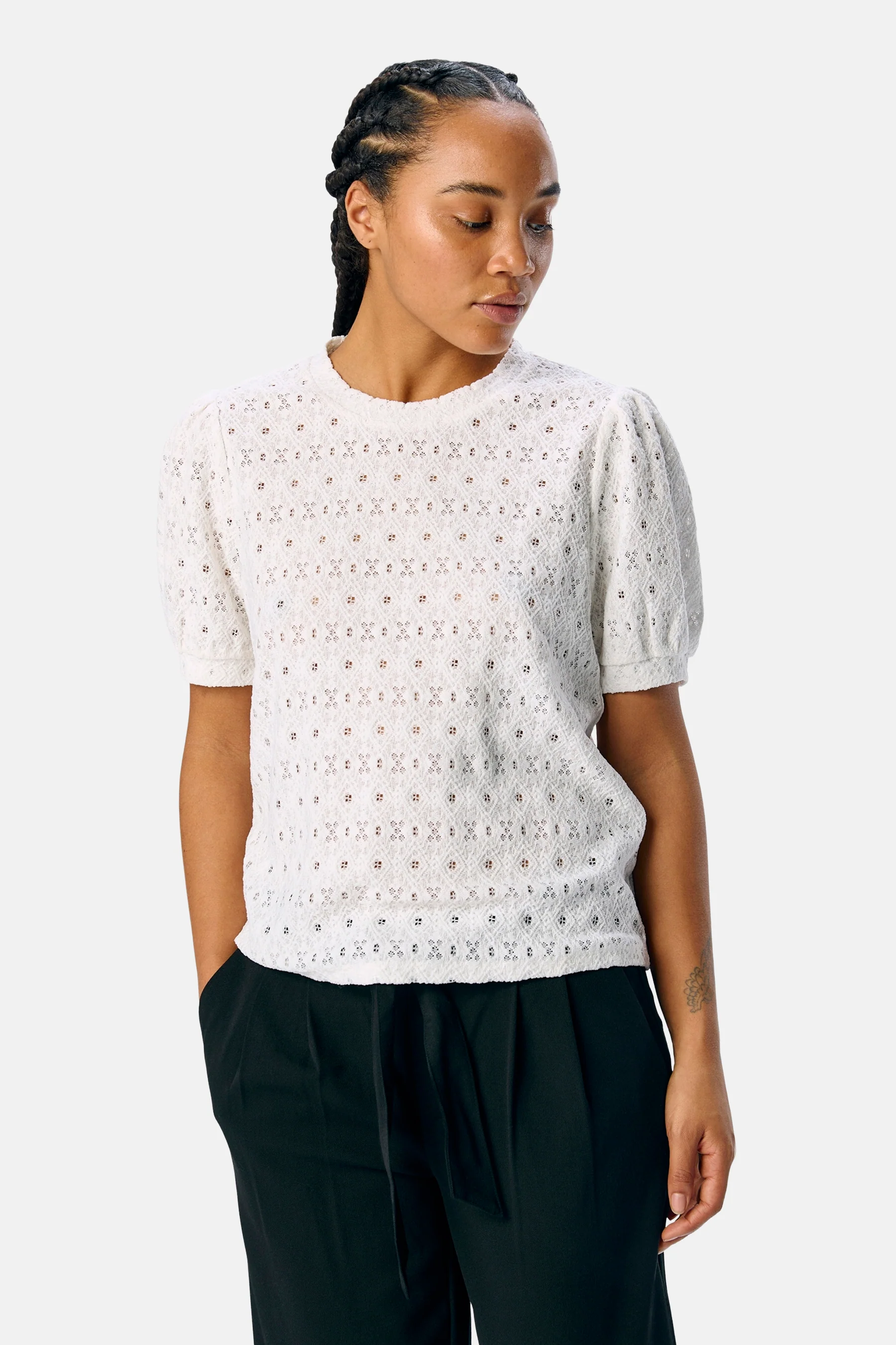 T-shirt met korte mouwen - wit