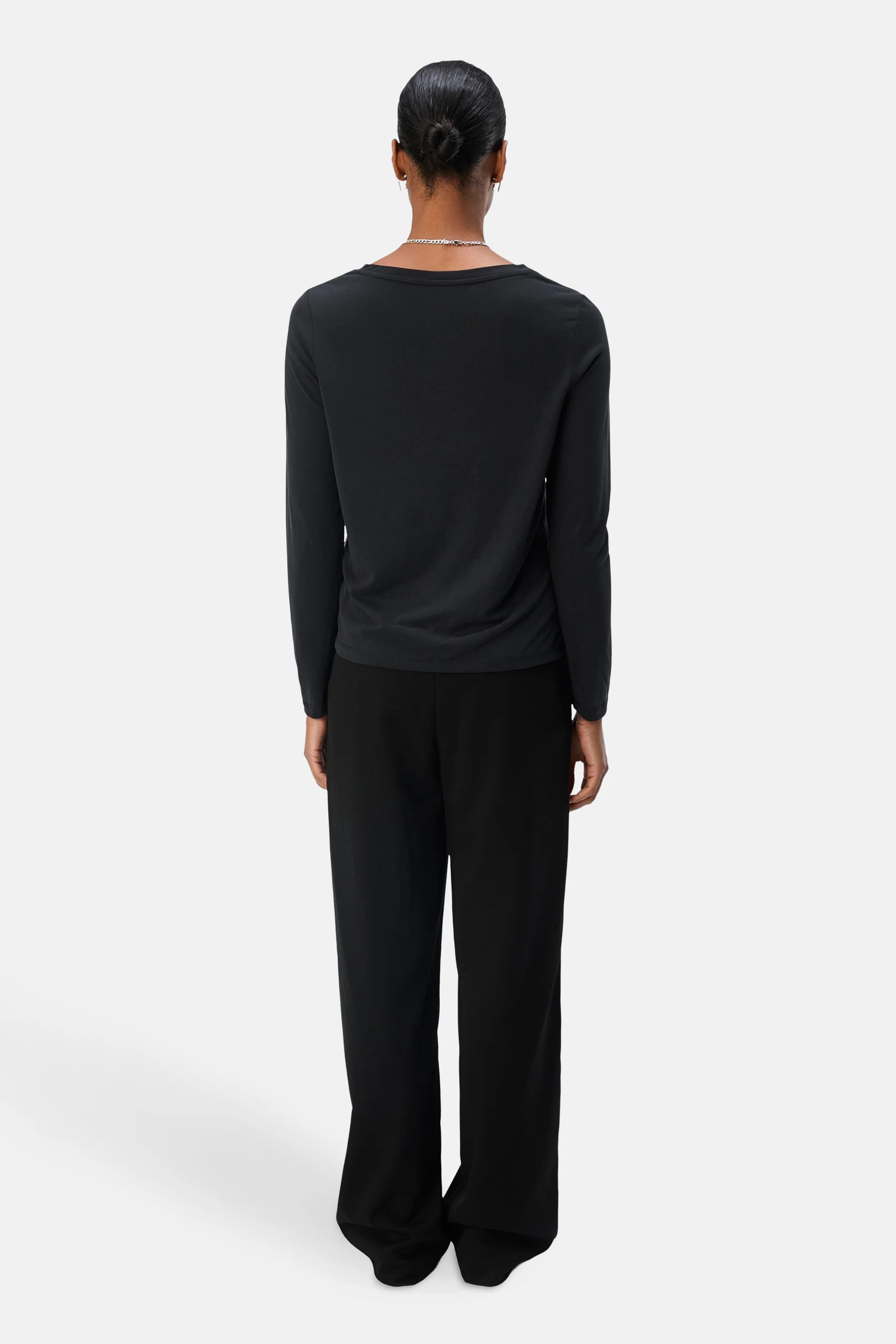 T-shirt met lange mouwen - zwart - Image 3