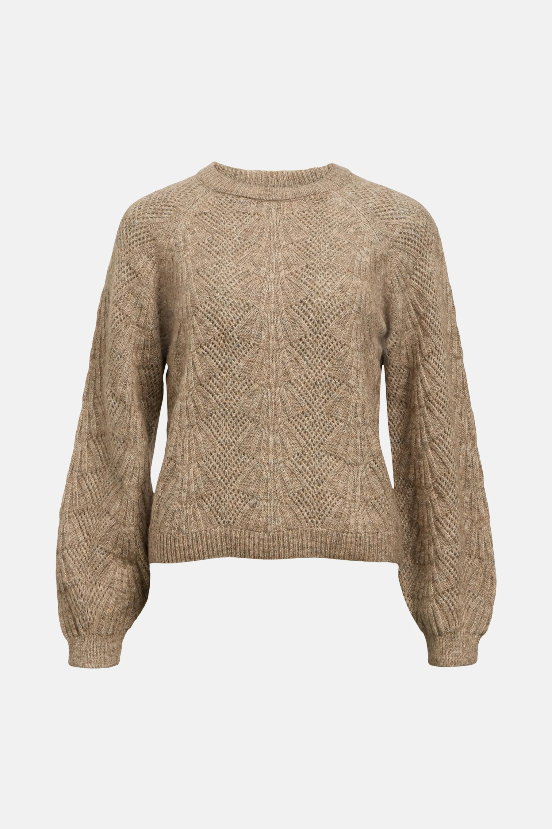 Pull met ronde hals - bruin - Image 5