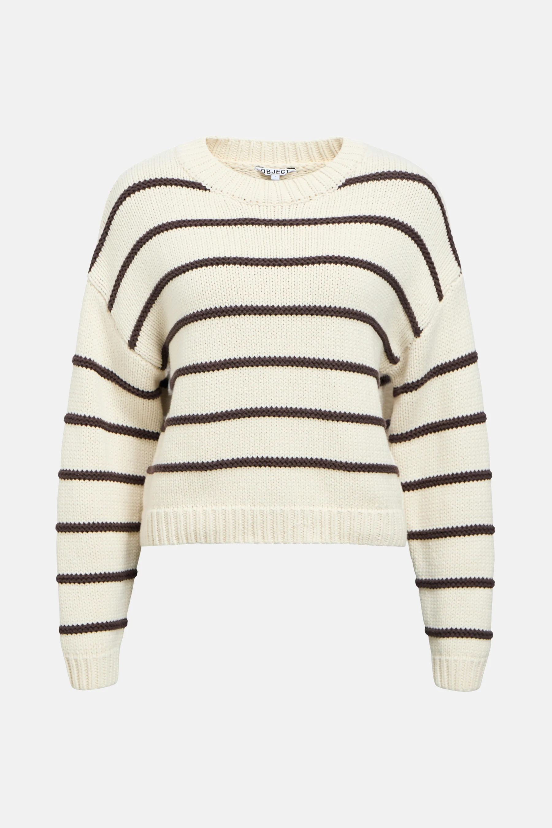 Pull met ronde hals - ecru - Image 5