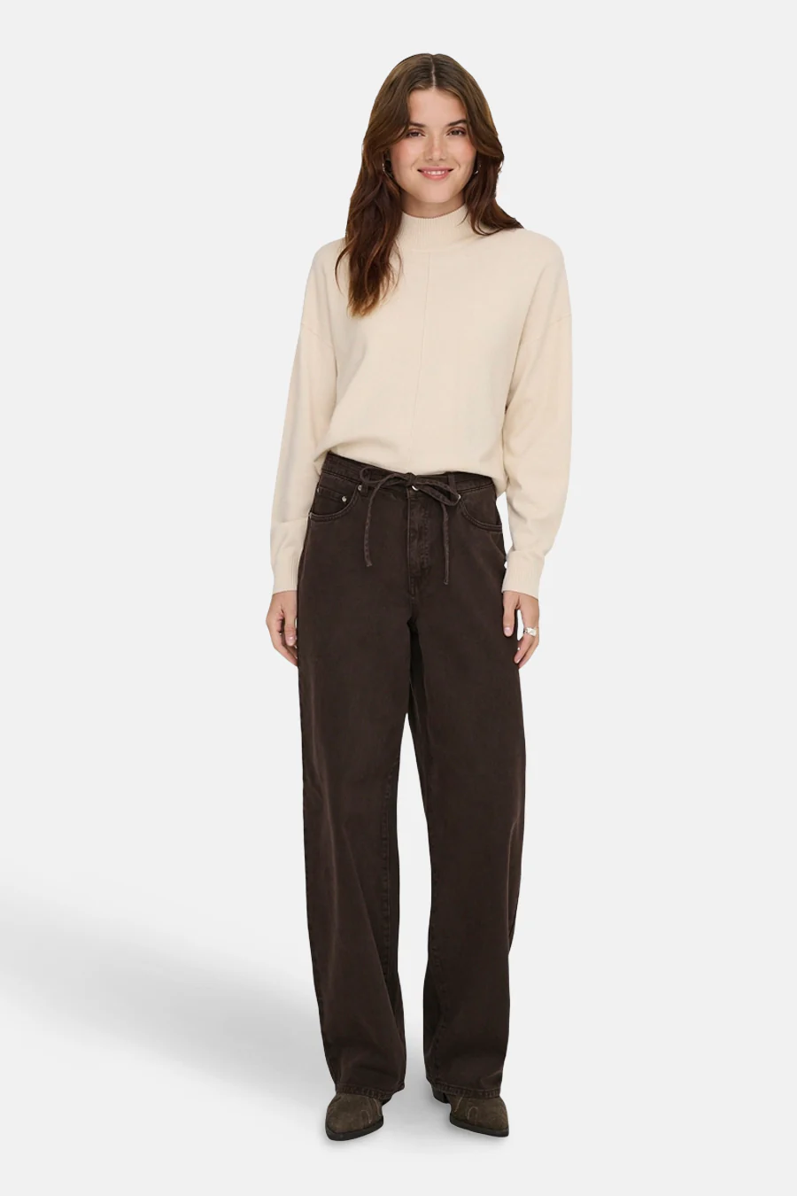 Colored jeans - bruin - Image 2