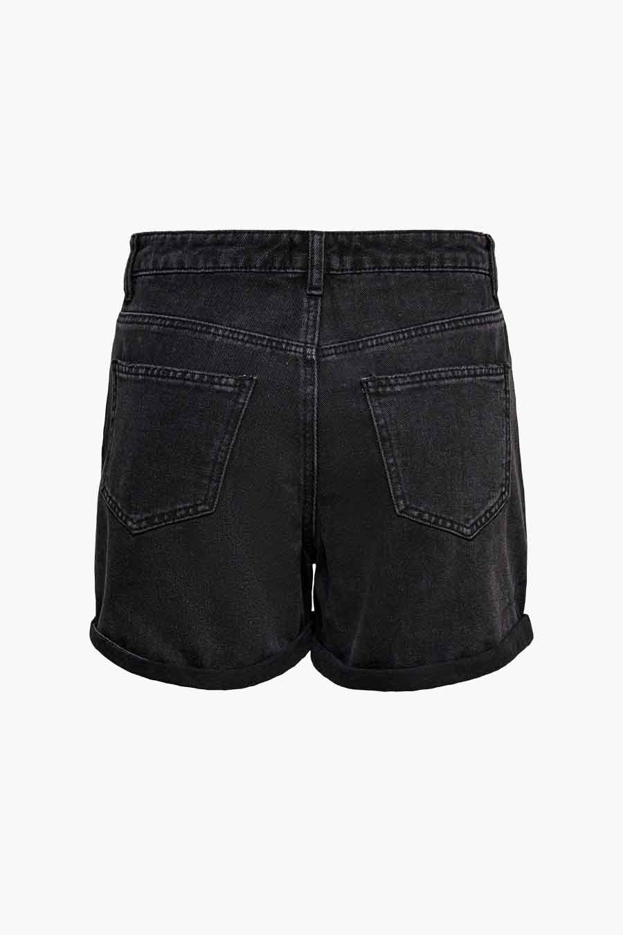 Short - black denim - Image 6