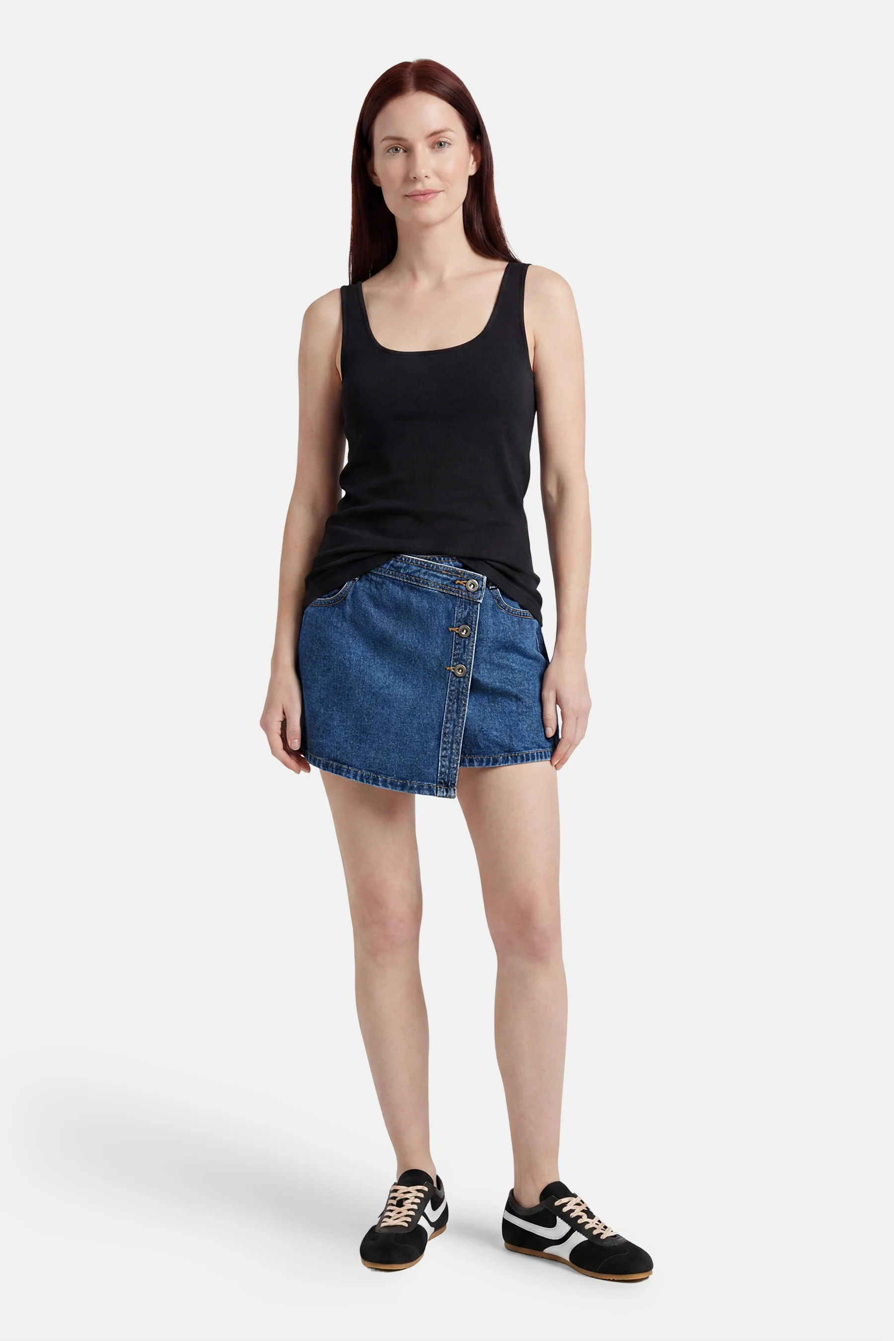 Skort - dark blue denim - Image 2