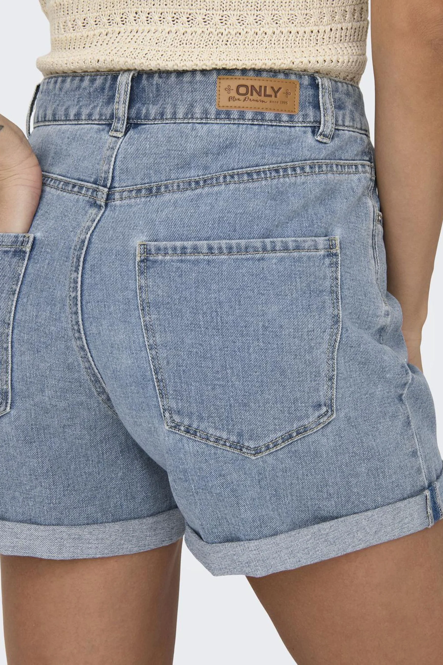 Short - light blue denim - Image 5