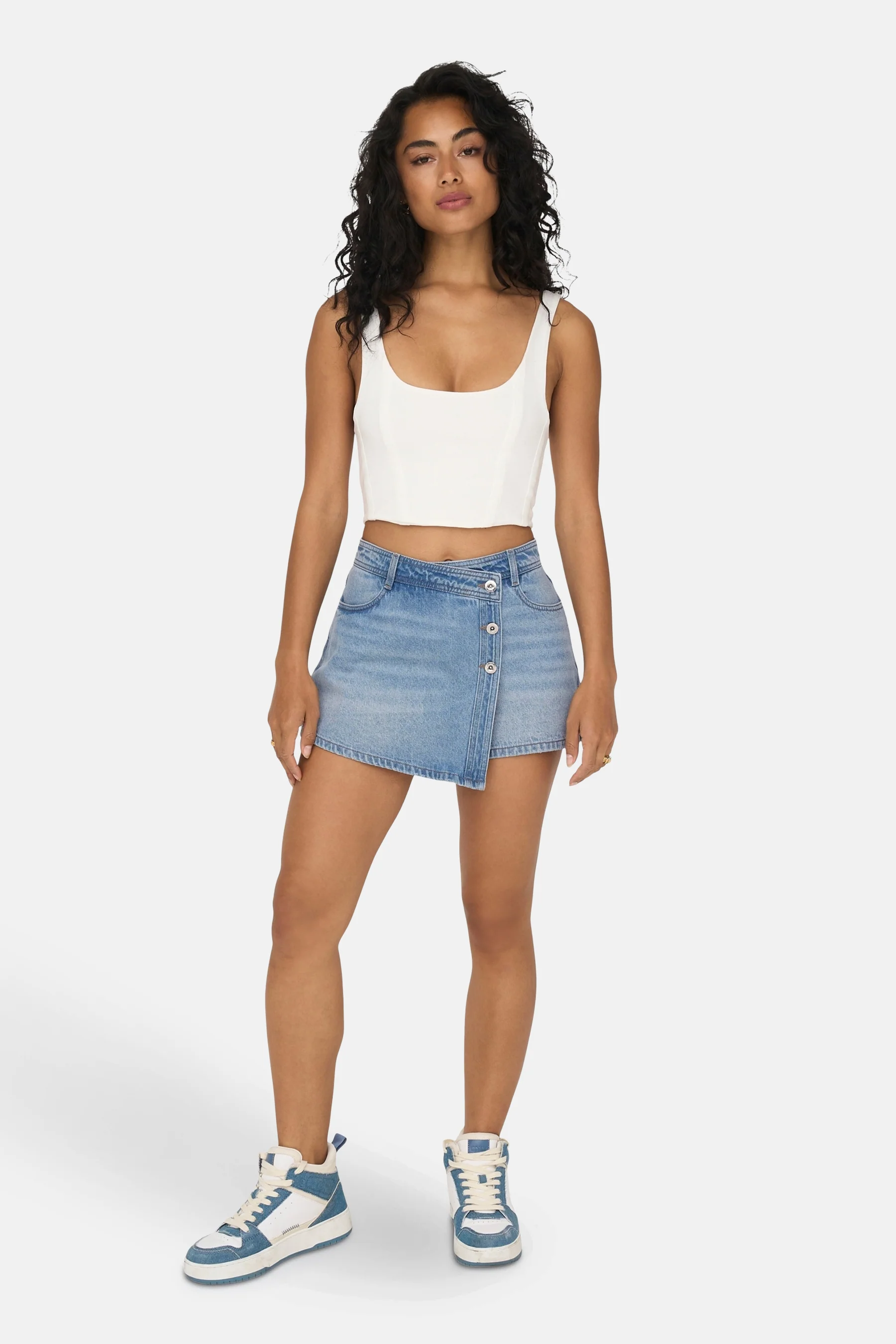 Short - light blue denim - Image 5