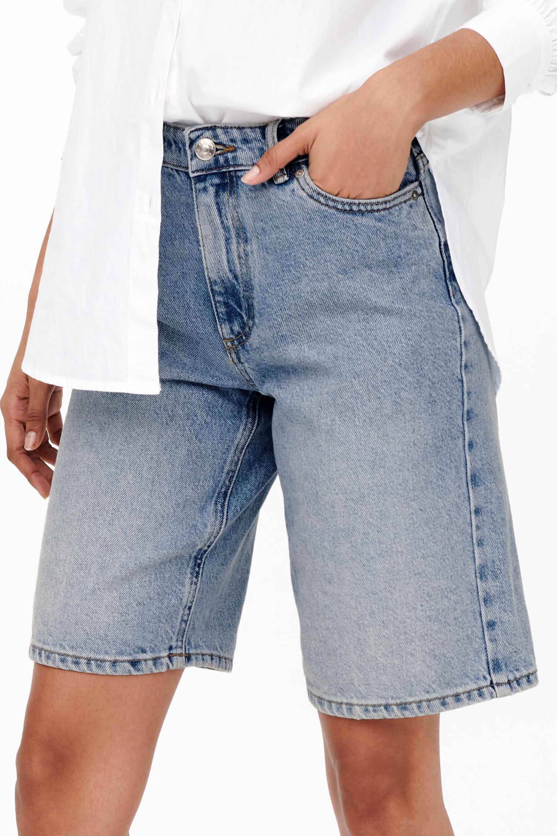 Short - light blue denim - Image 6