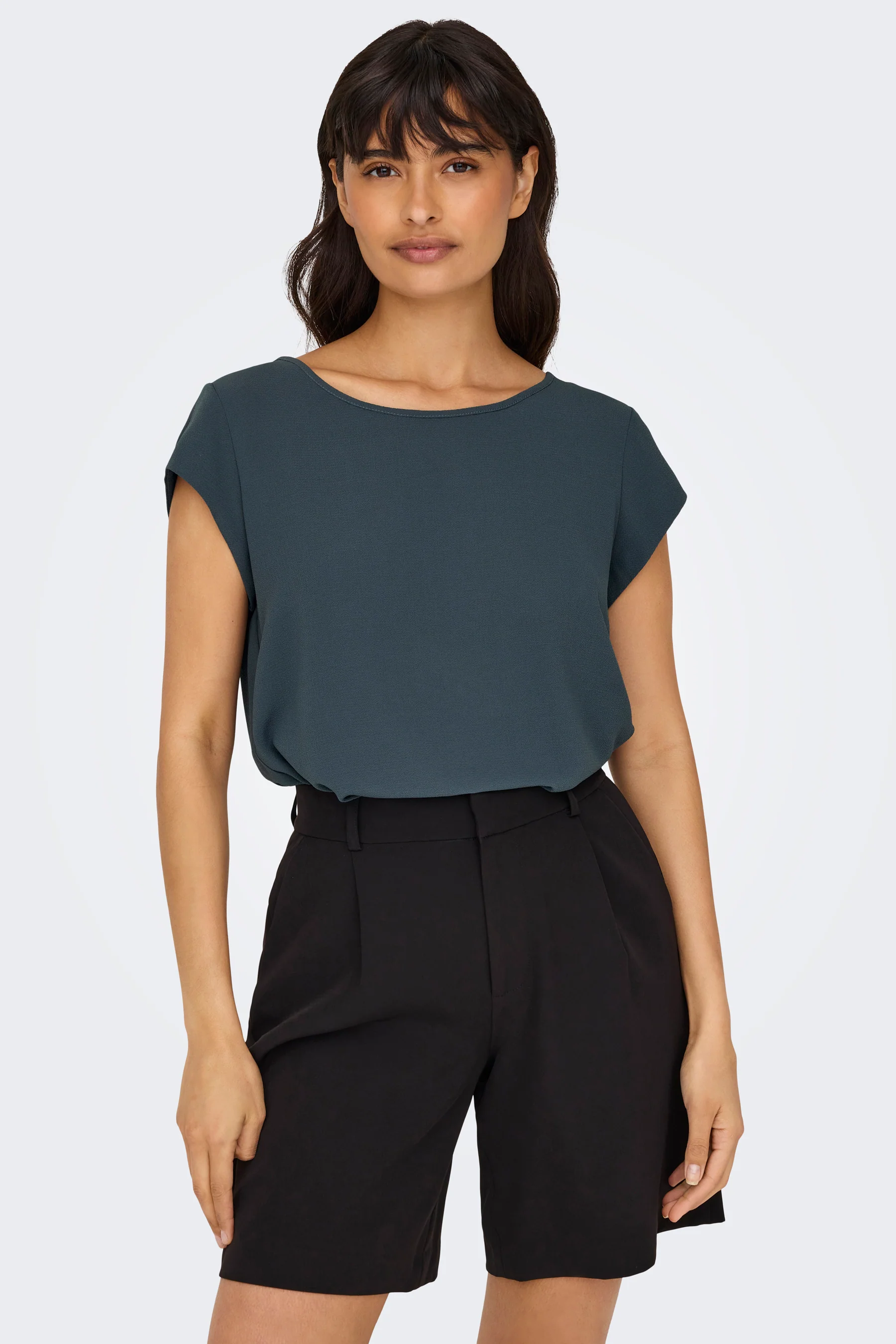 Blouse met korte mouwen - blauw - Image 5