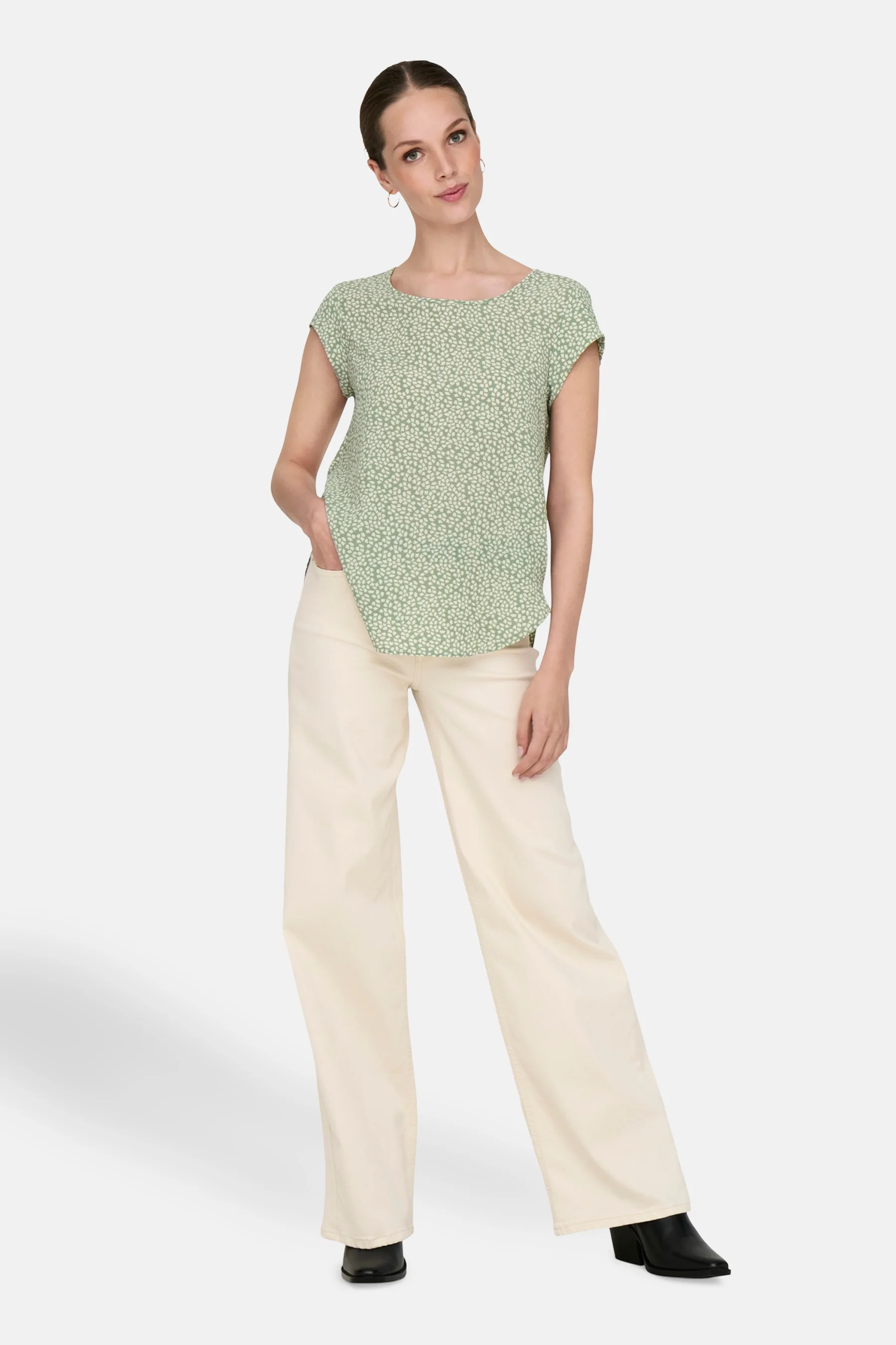 Blouse (korte mouwen) groen - ONLY® - Image 2