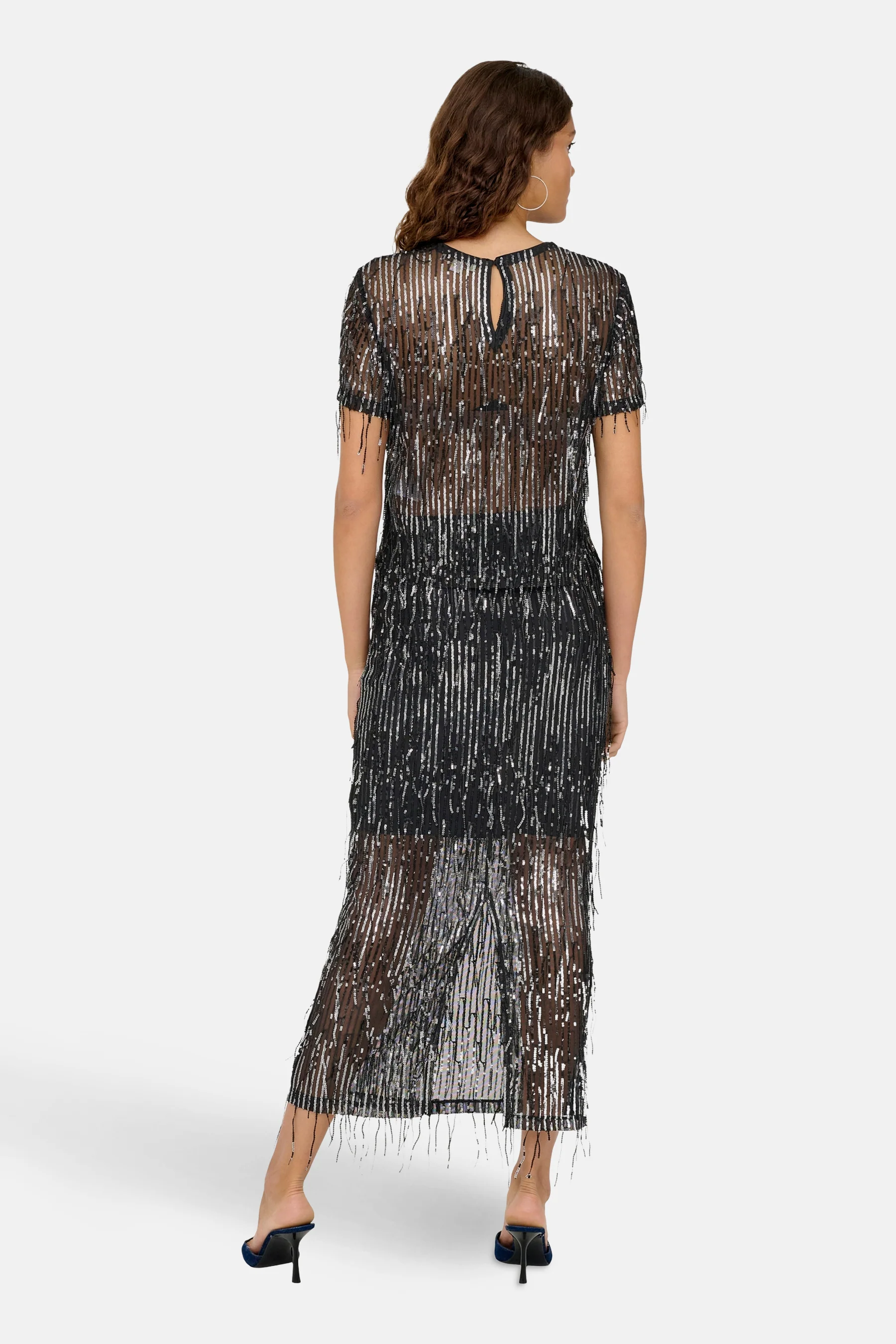 Blouse met korte mouwen - zwart - Image 3