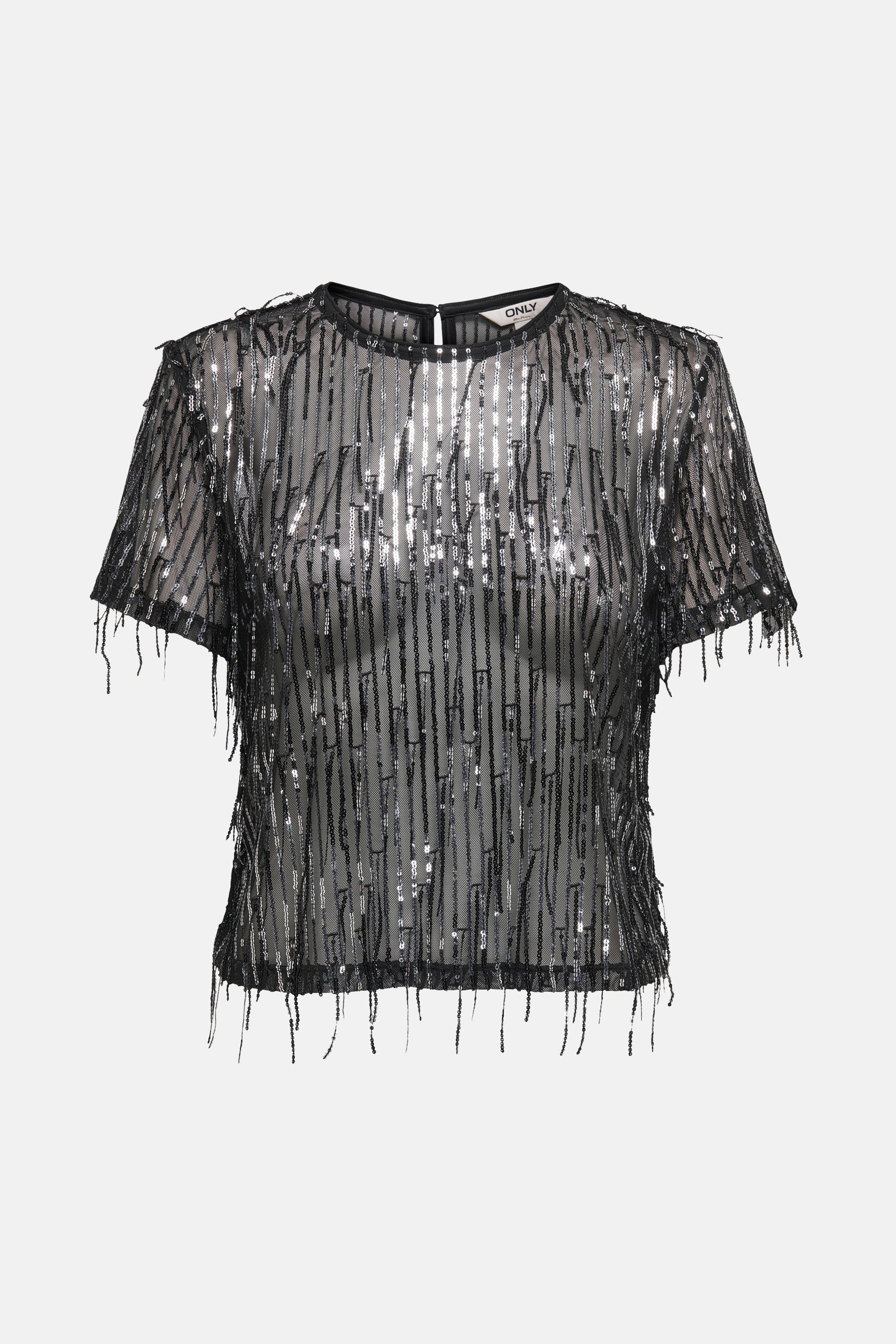 Blouse met korte mouwen - zwart - Image 5