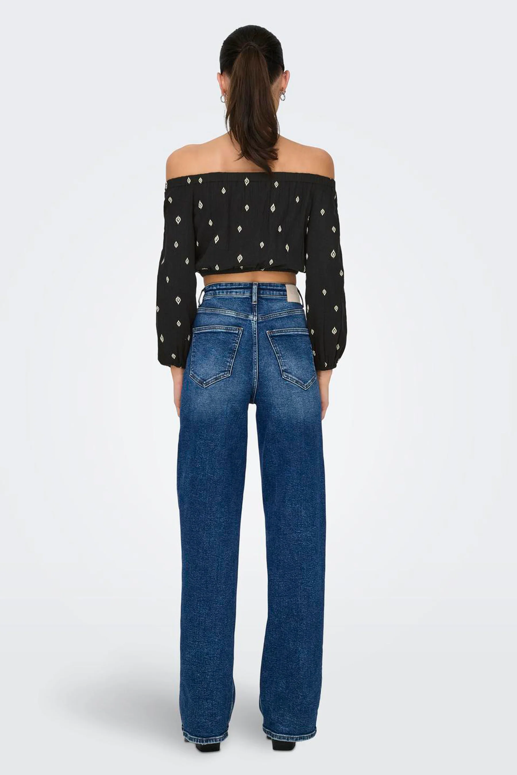 Blouse met lange mouwen - zwart - Image 2