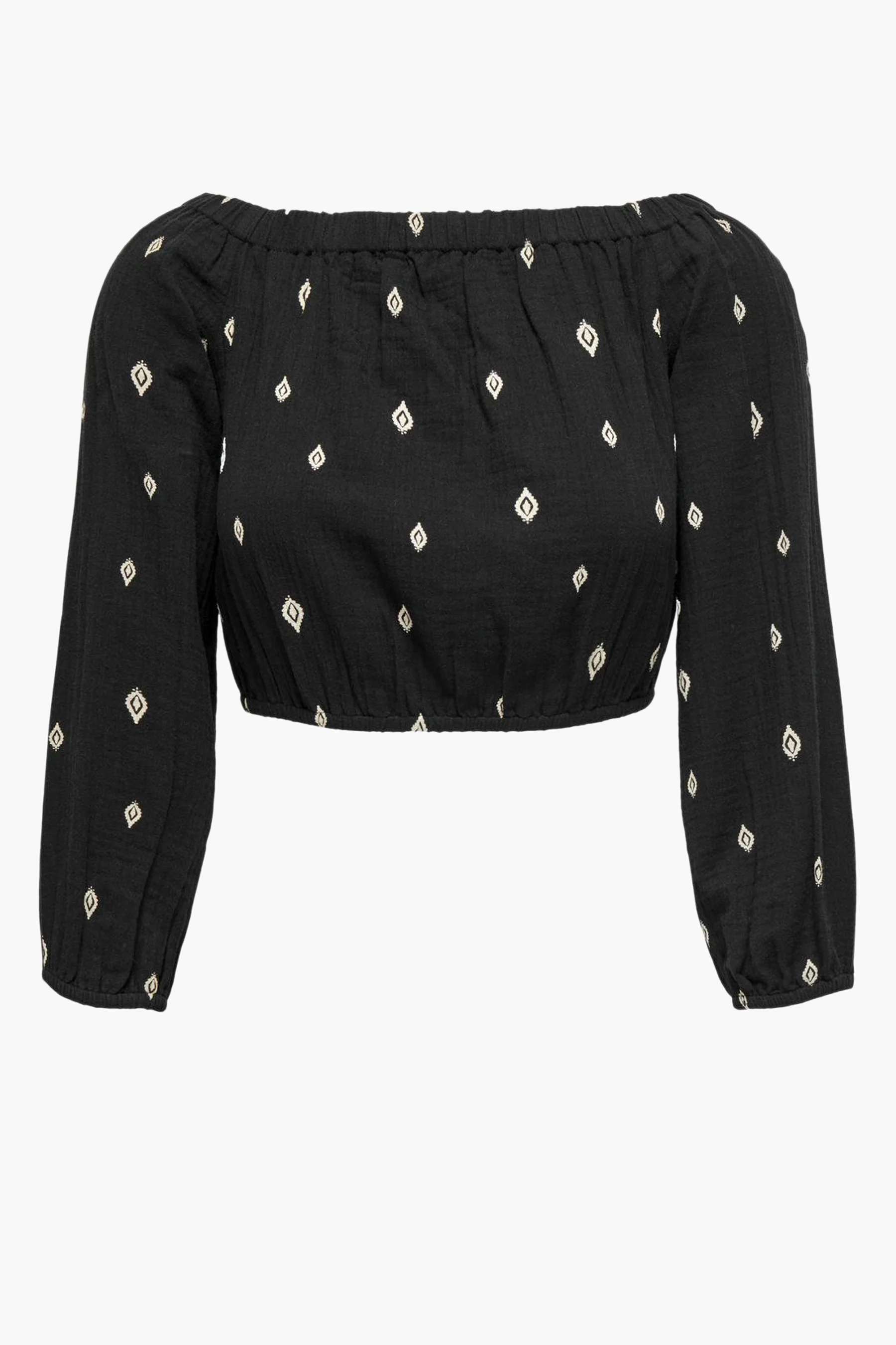 Blouse met lange mouwen - zwart - Image 5
