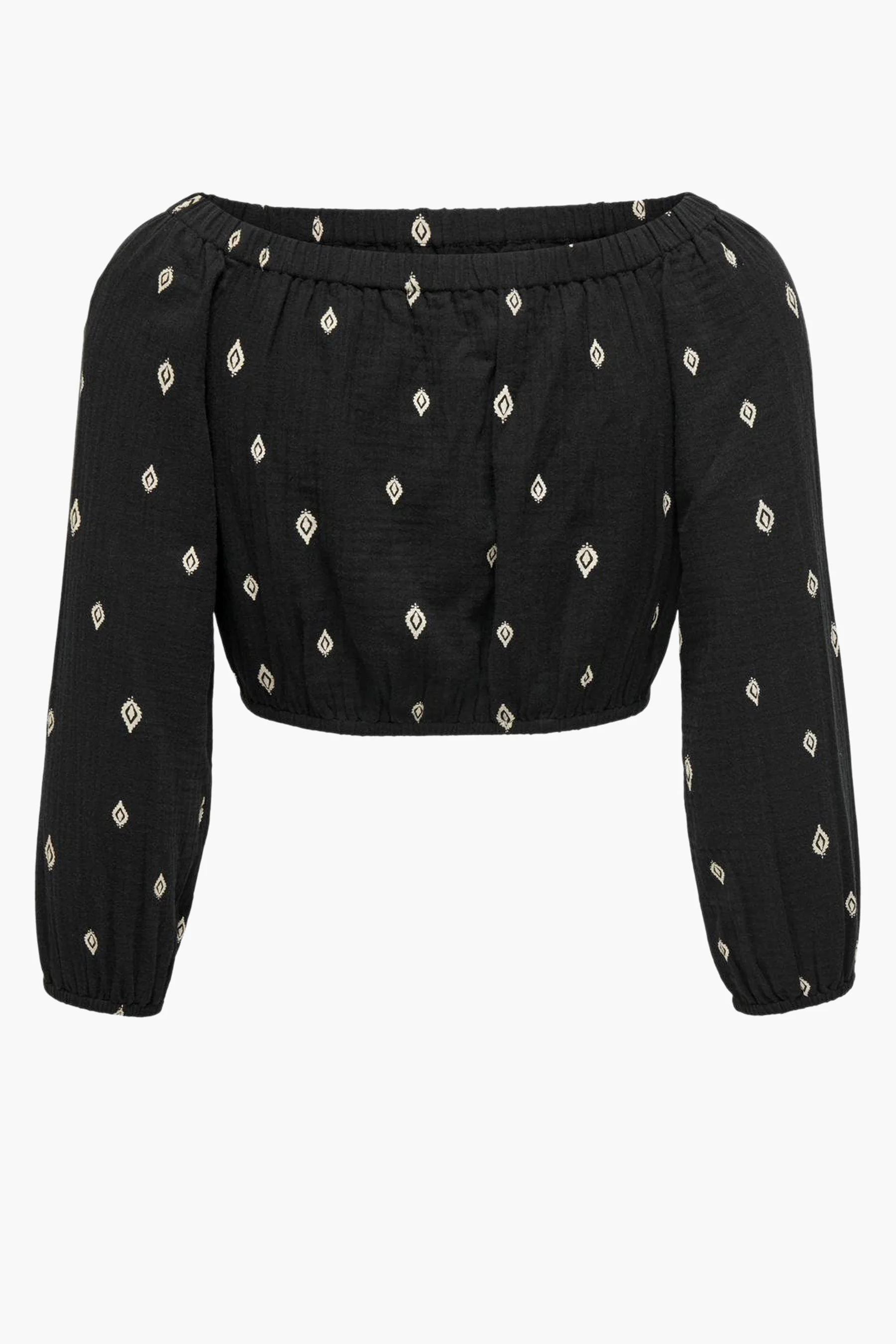 Blouse met lange mouwen - zwart - Image 7
