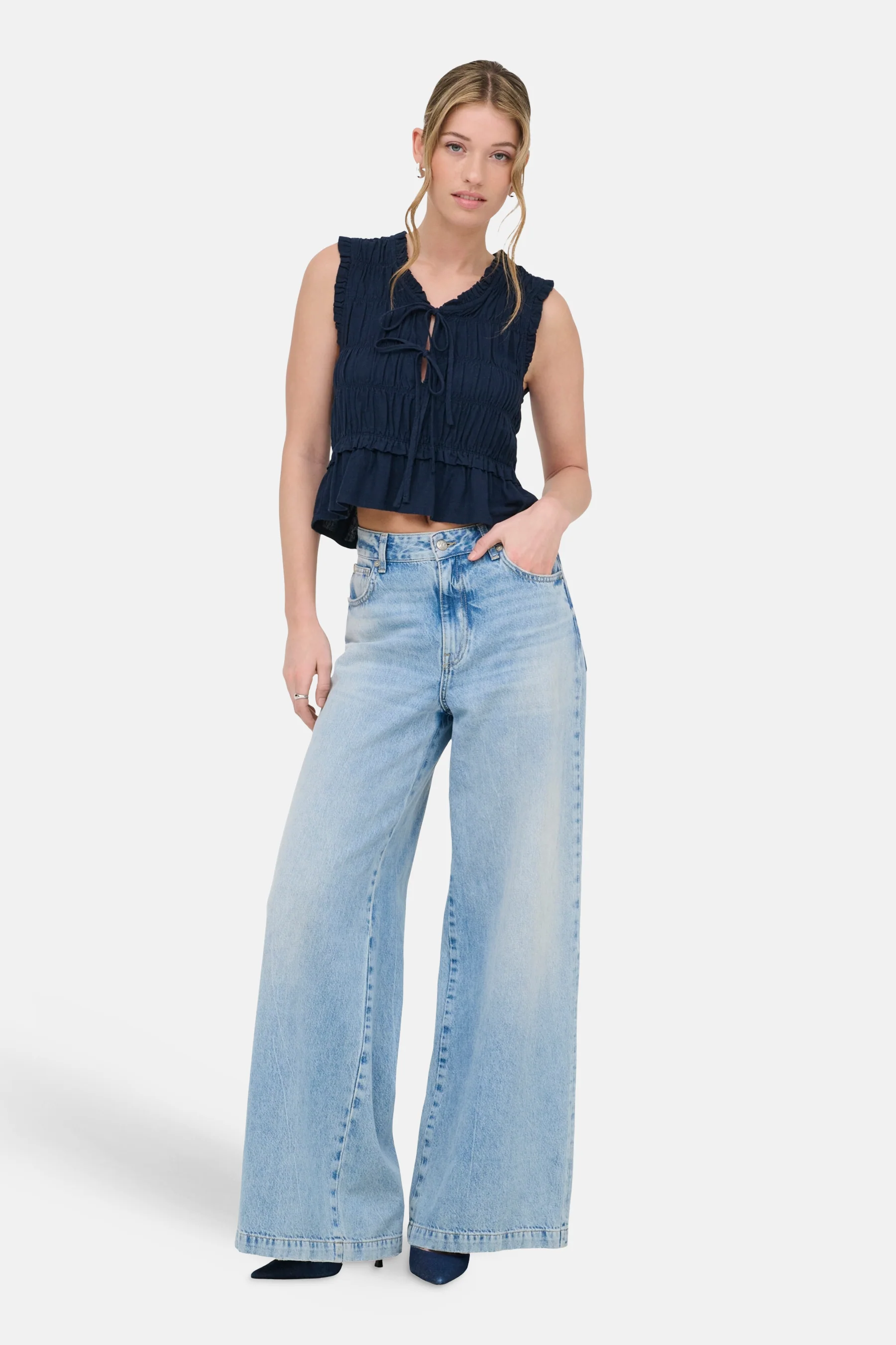 Blouse - blauw - Image 2