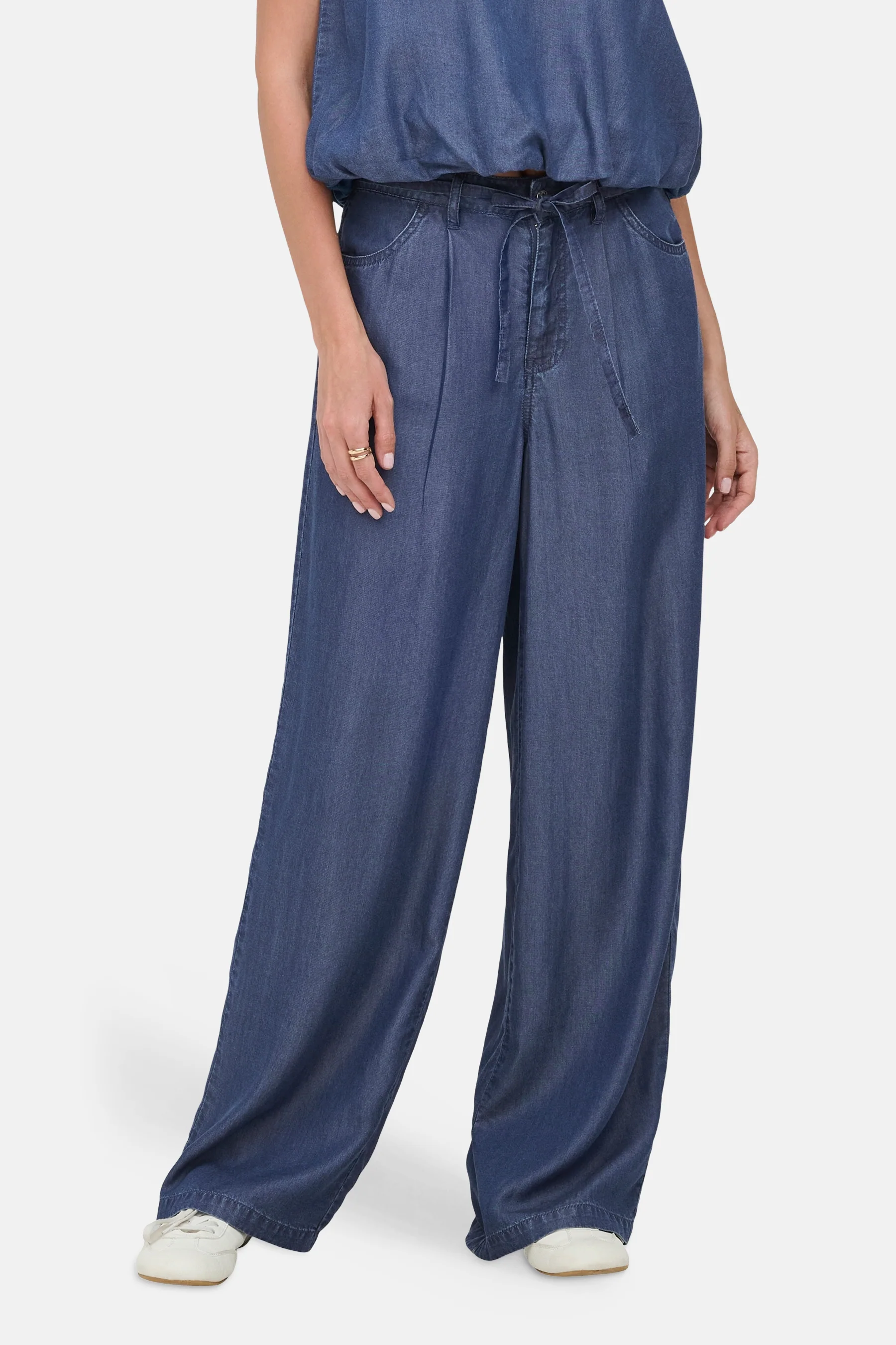 Broek - dark blue denim