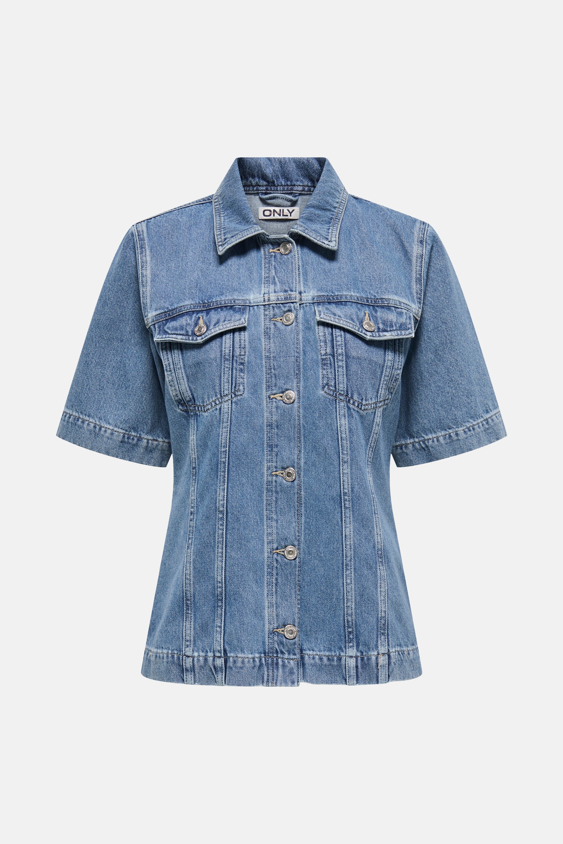 Jeanshemd - mid blue denim