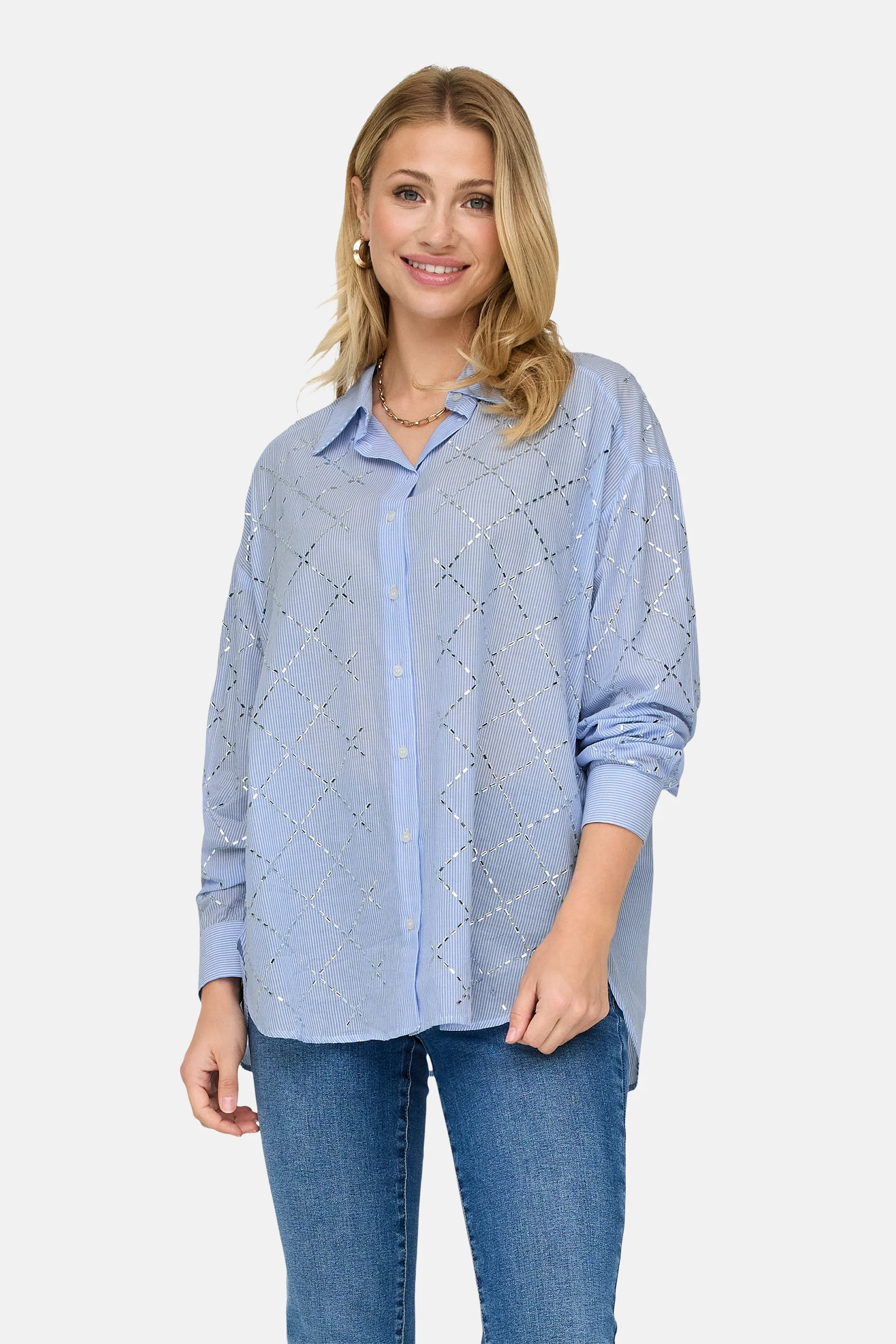 Hemd met lange mouwen - blauw