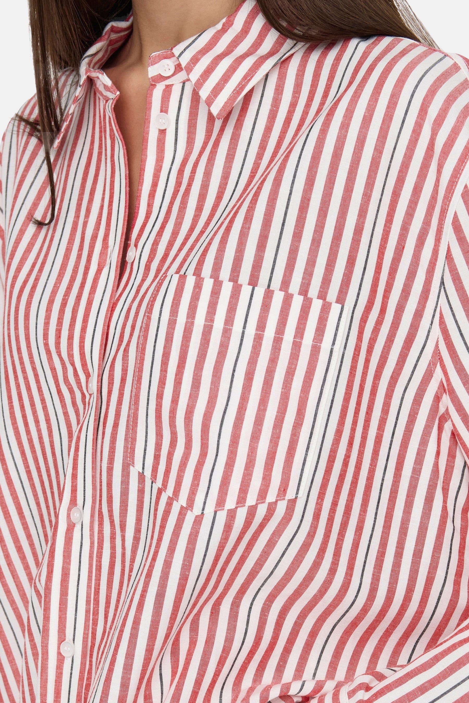 Hemd met lange mouwen - rood - Image 5