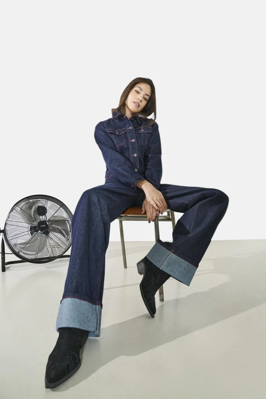 Jeansjas - dark blue denim - Image 2