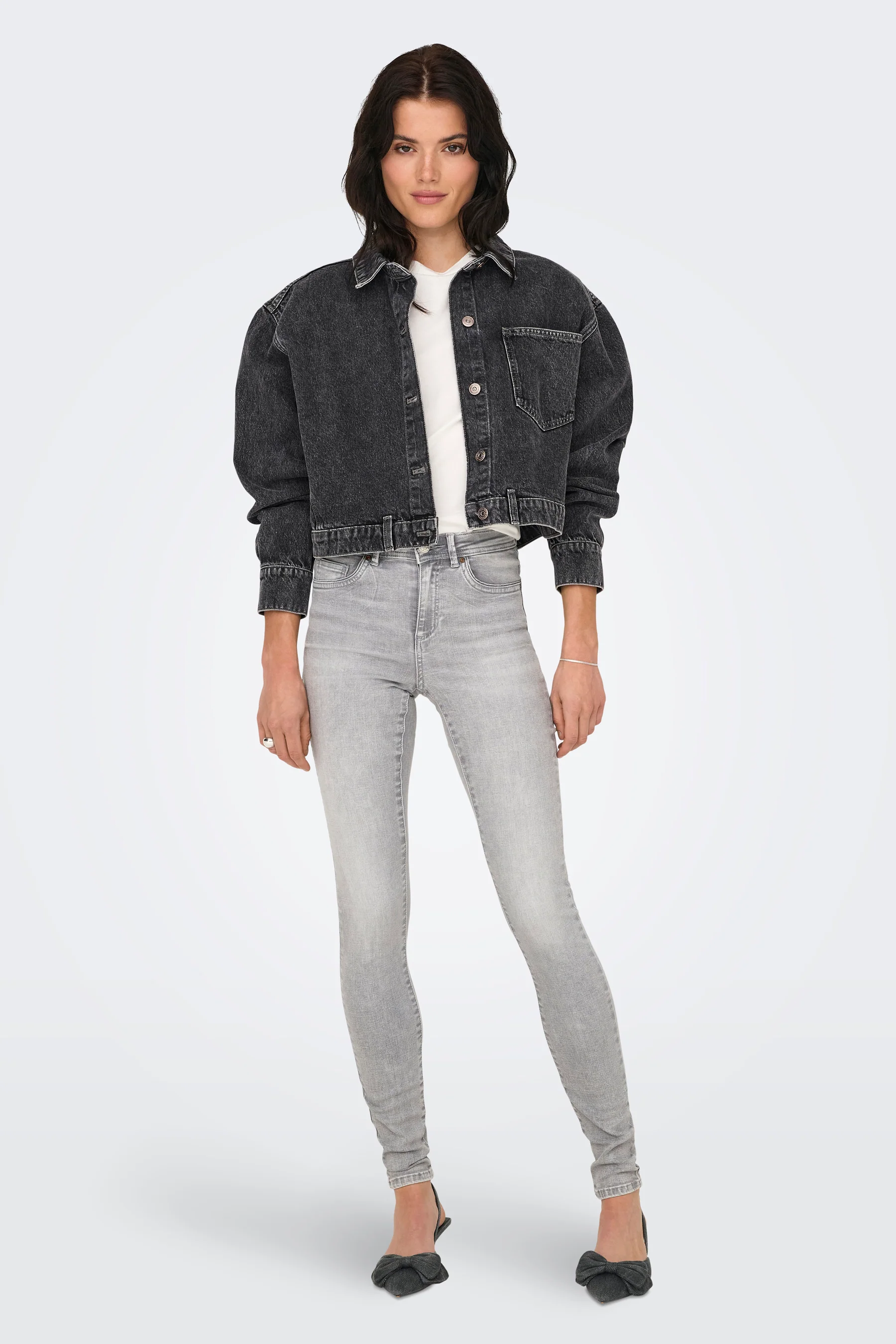 Jeansjas - dark grey denim - Image 2