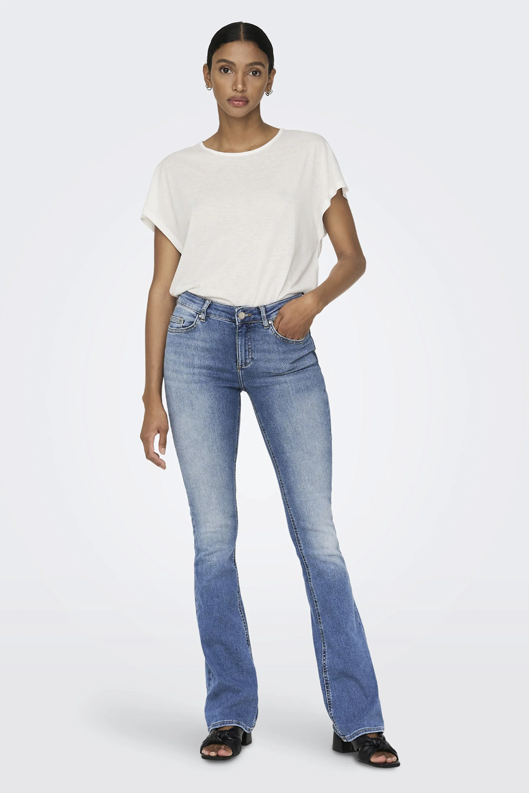 BLUSH FLARE - light blue denim - Image 2
