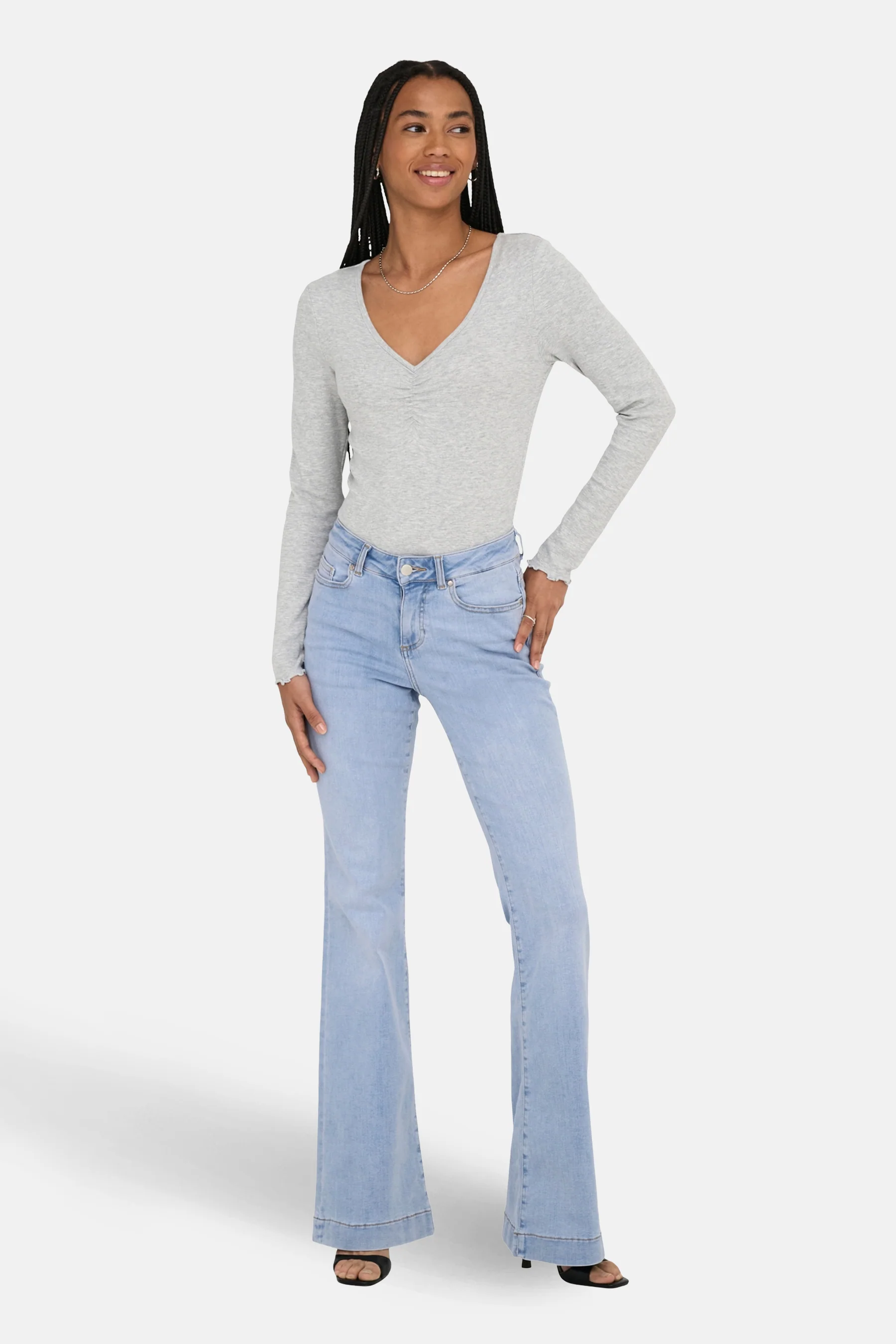 BLUSH FLARE - light blue denim - Image 2