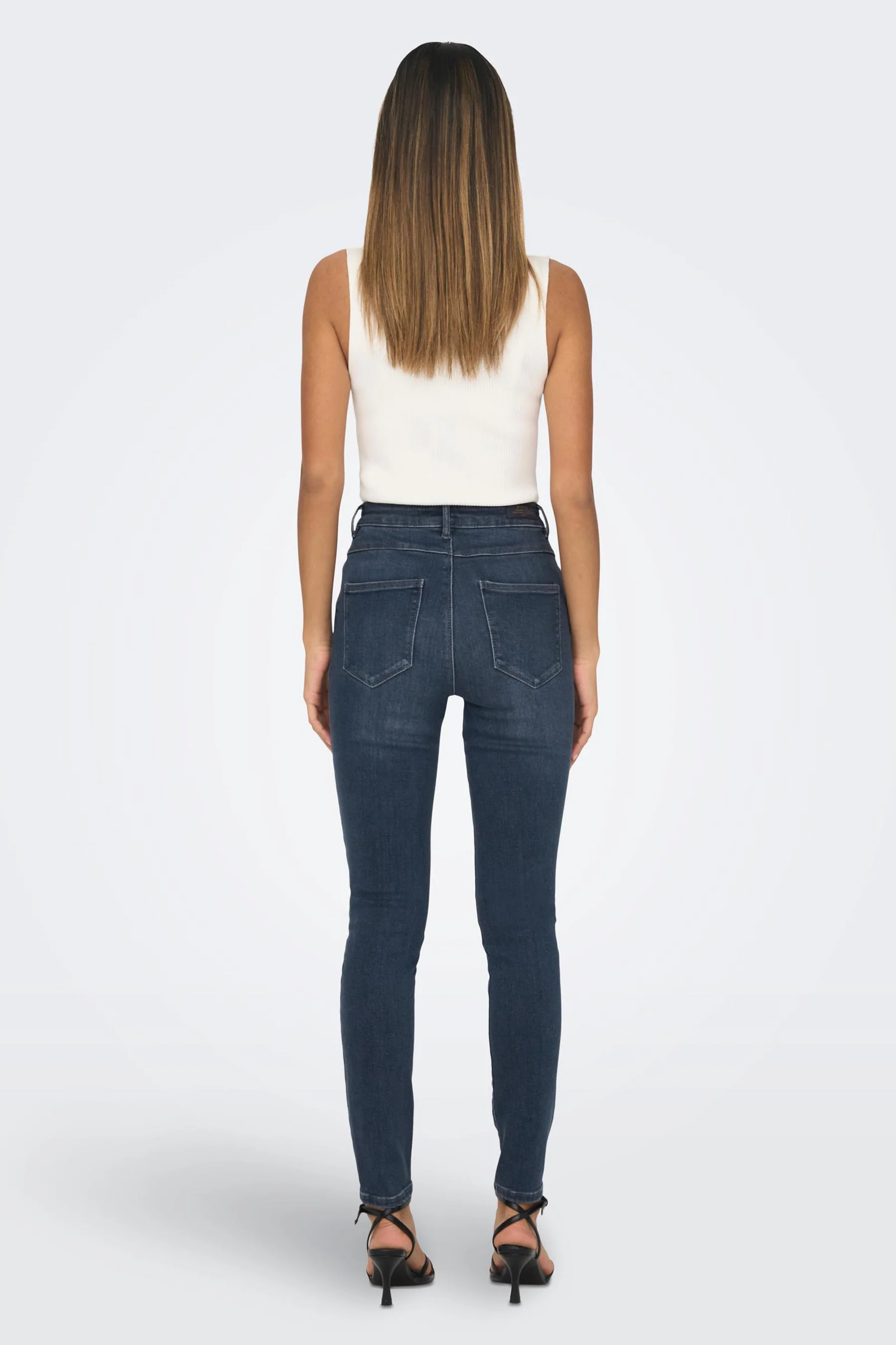 Skinny jeans - blue black denim - Image 9