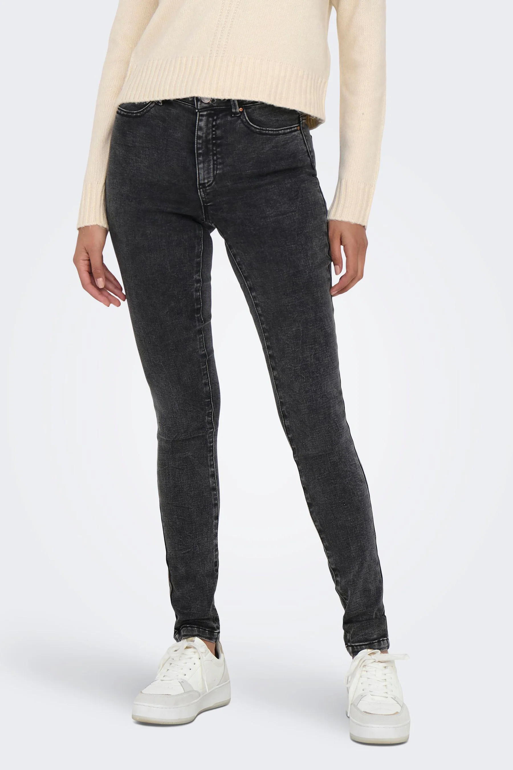 Skinny jeans - dark grey denim