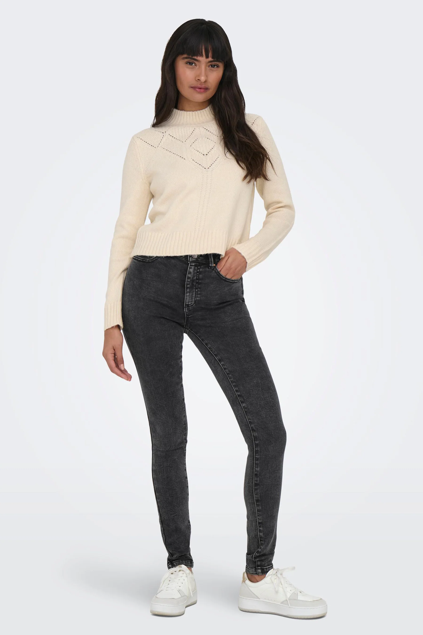 Skinny jeans - dark grey denim - Image 2