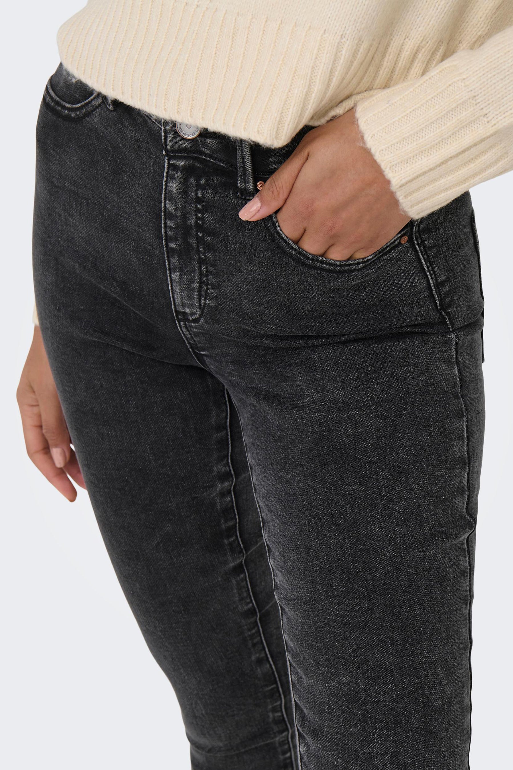 Skinny jeans - dark grey denim - Image 4