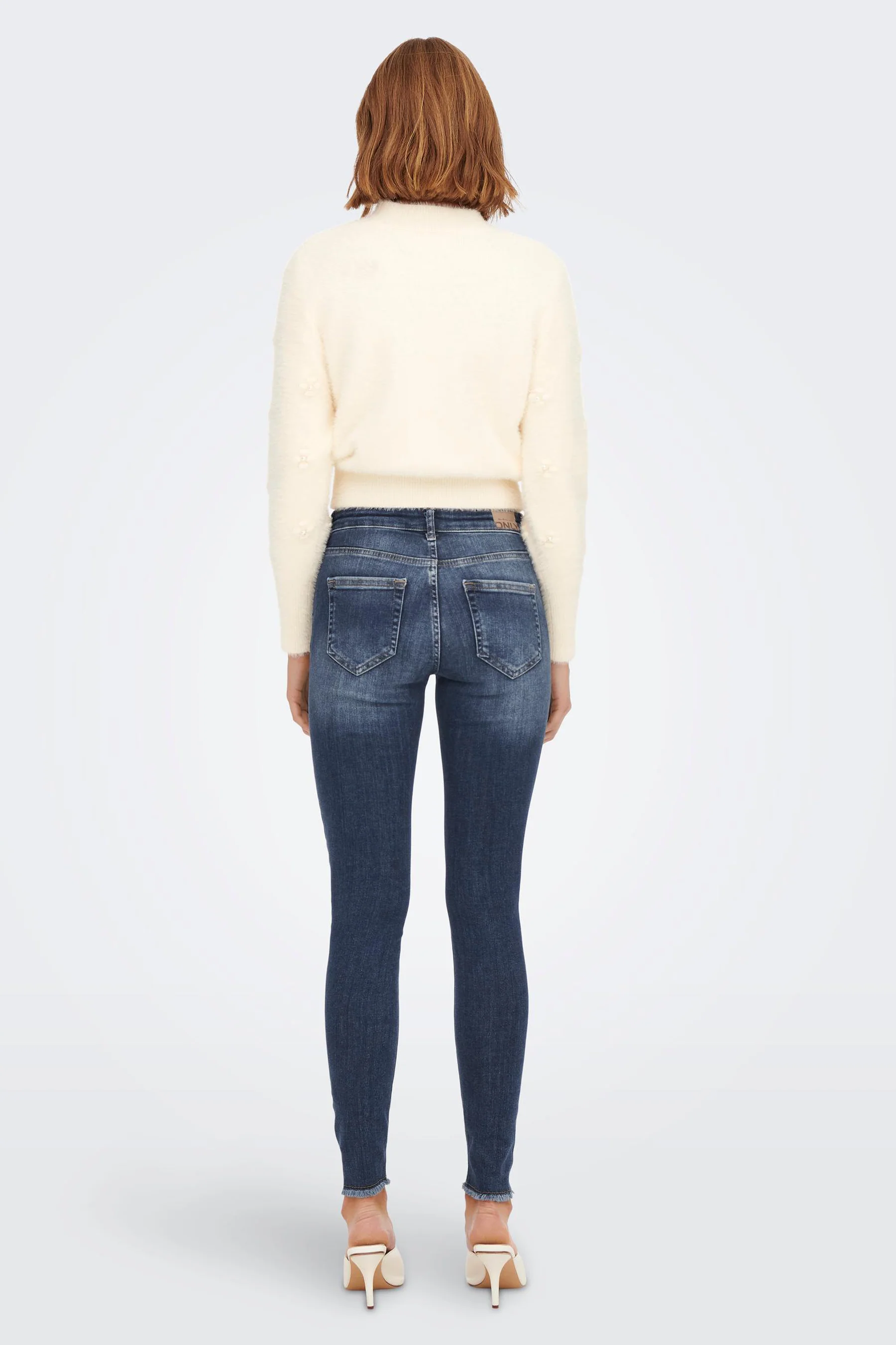 Skinny jeans - mid blue denim - Image 4