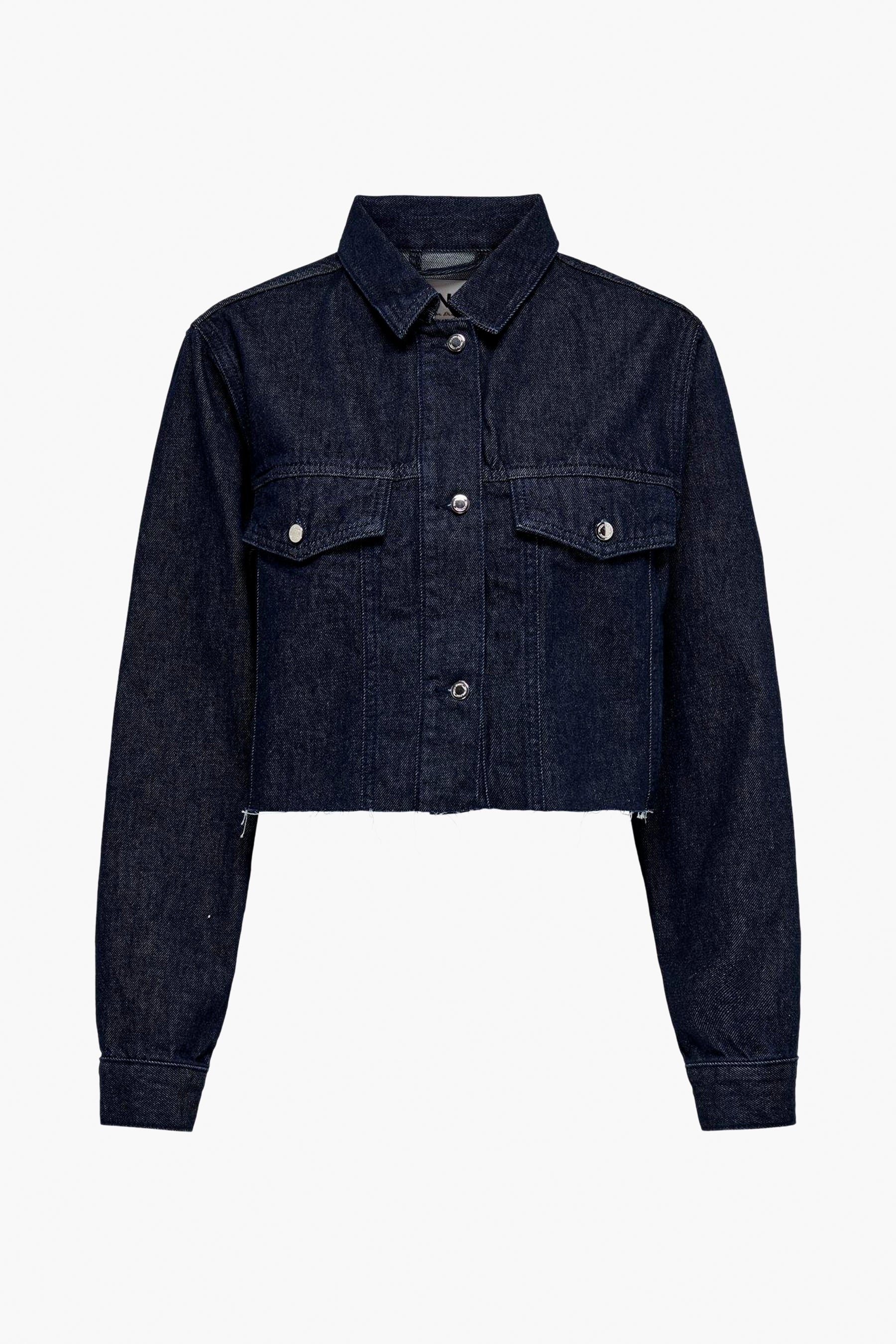 Dames tops jas jeansjas - dark blue denim - Image 6