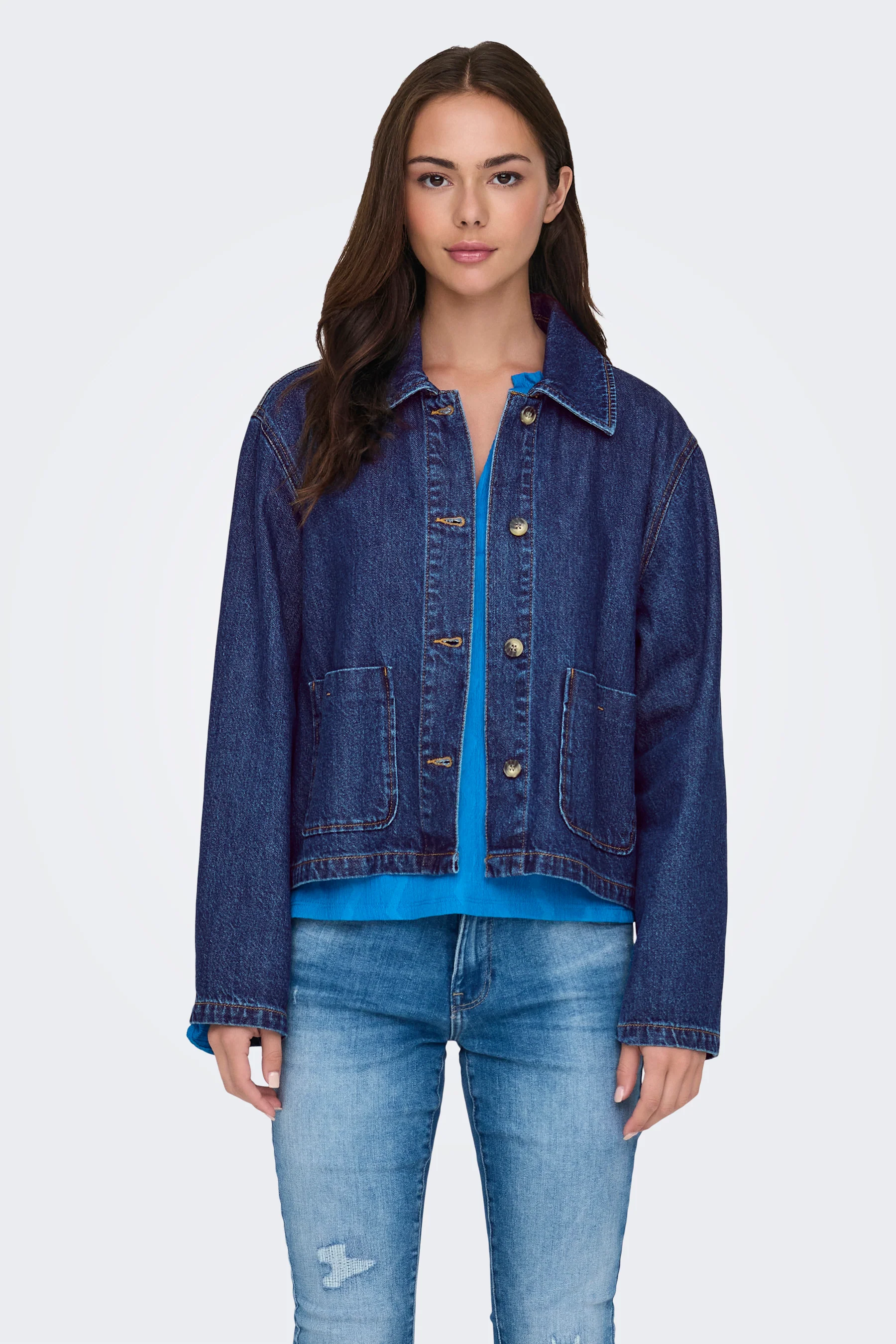 Jeansjas - dark blue denim - Image 6