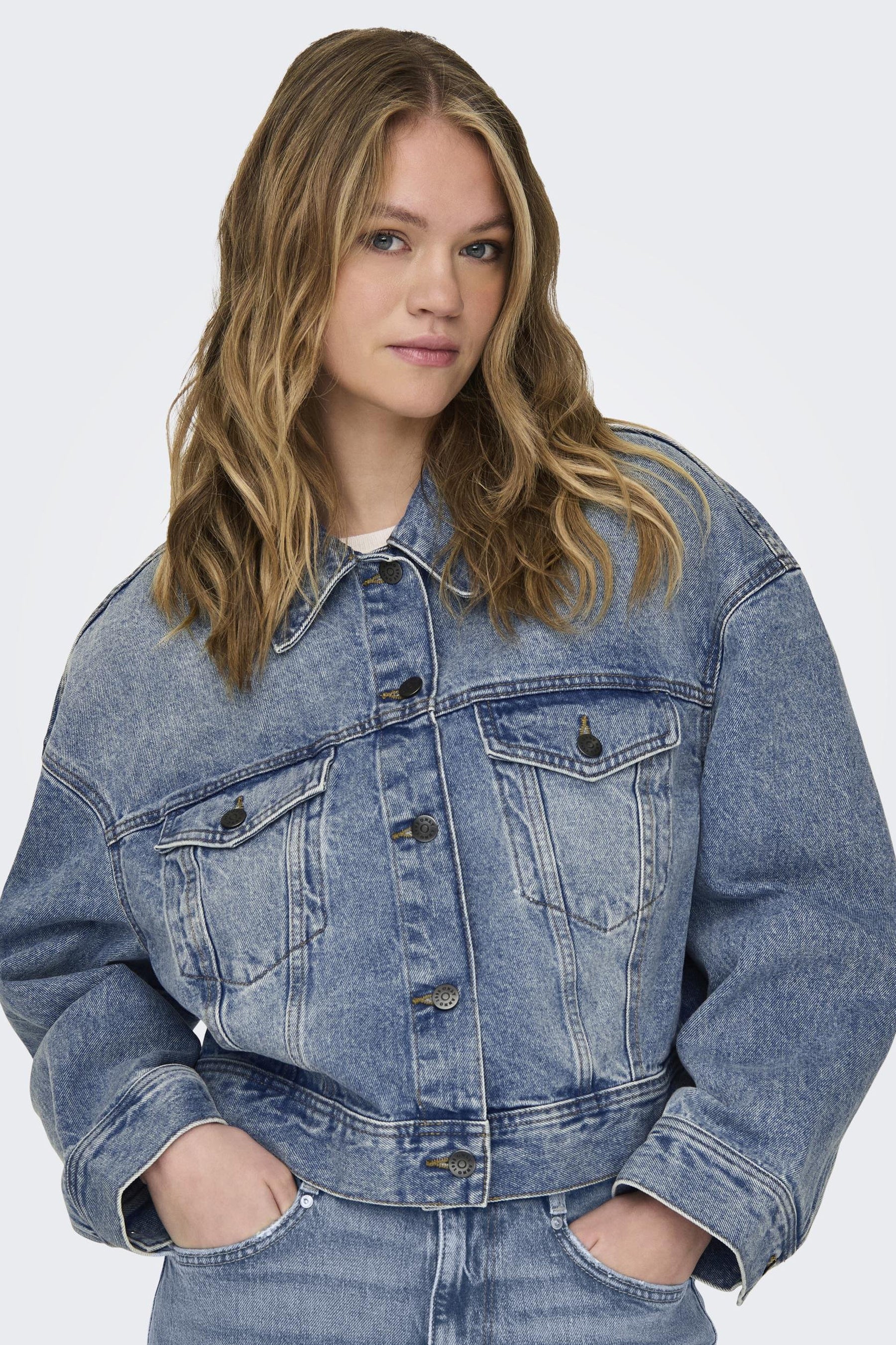 Jeansjas - mid blue denim - Image 5
