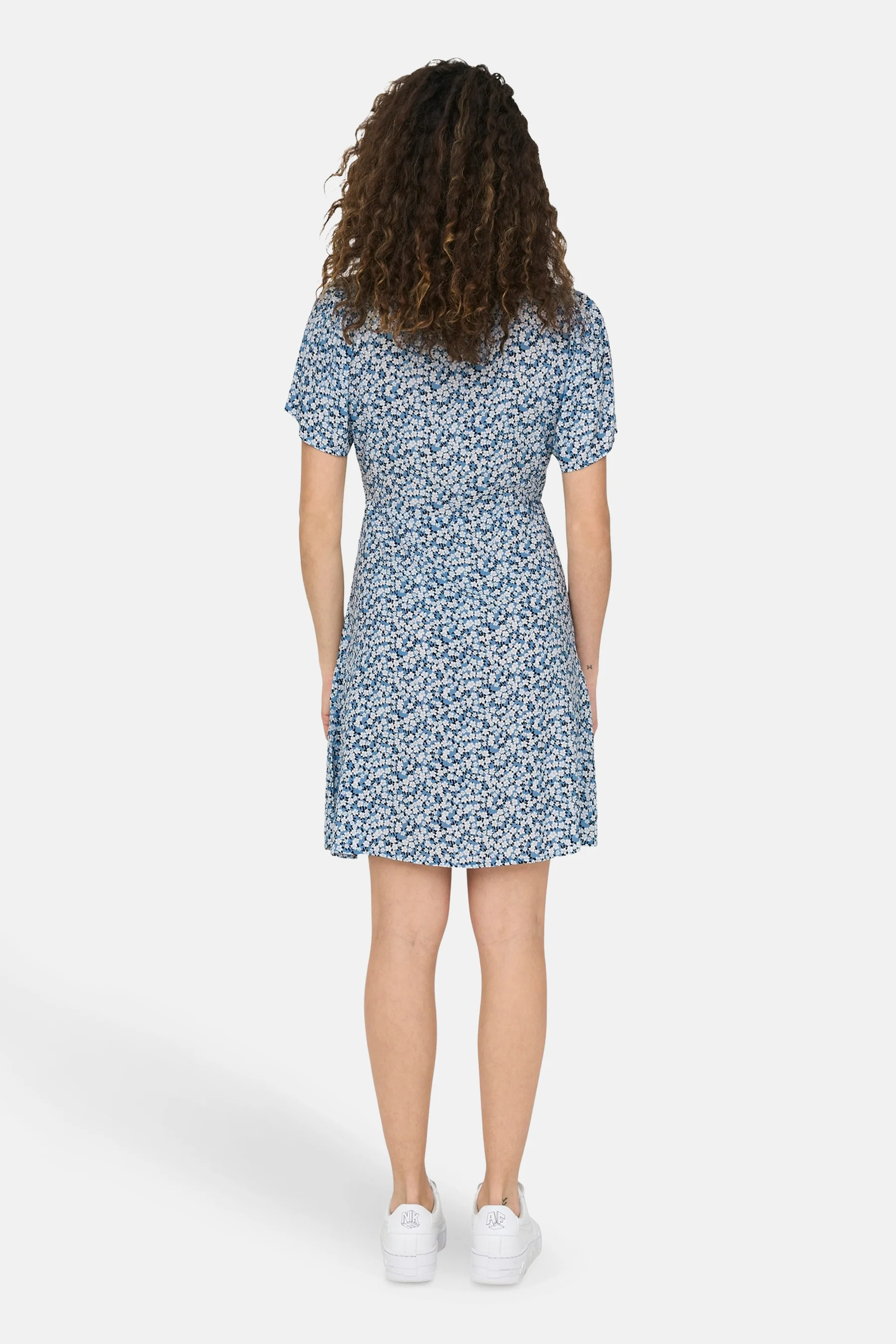 Kleedje met korte mouwen - blauw - Image 3