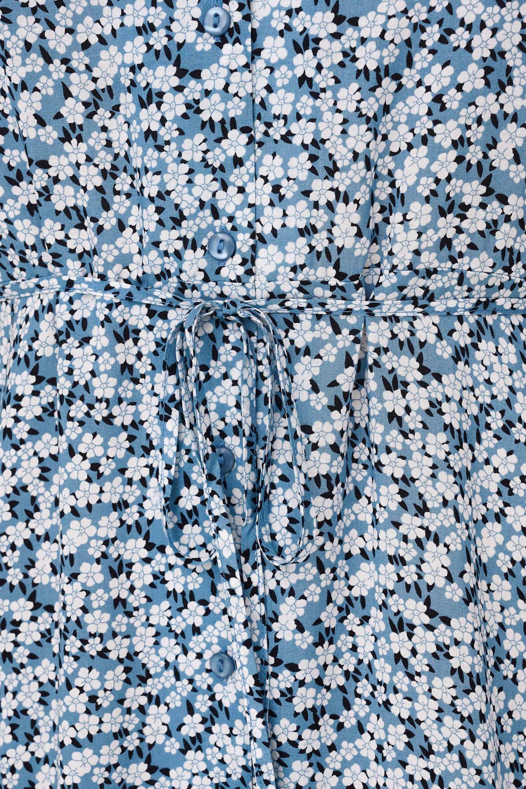 Kleedje met korte mouwen - blauw - Image 5