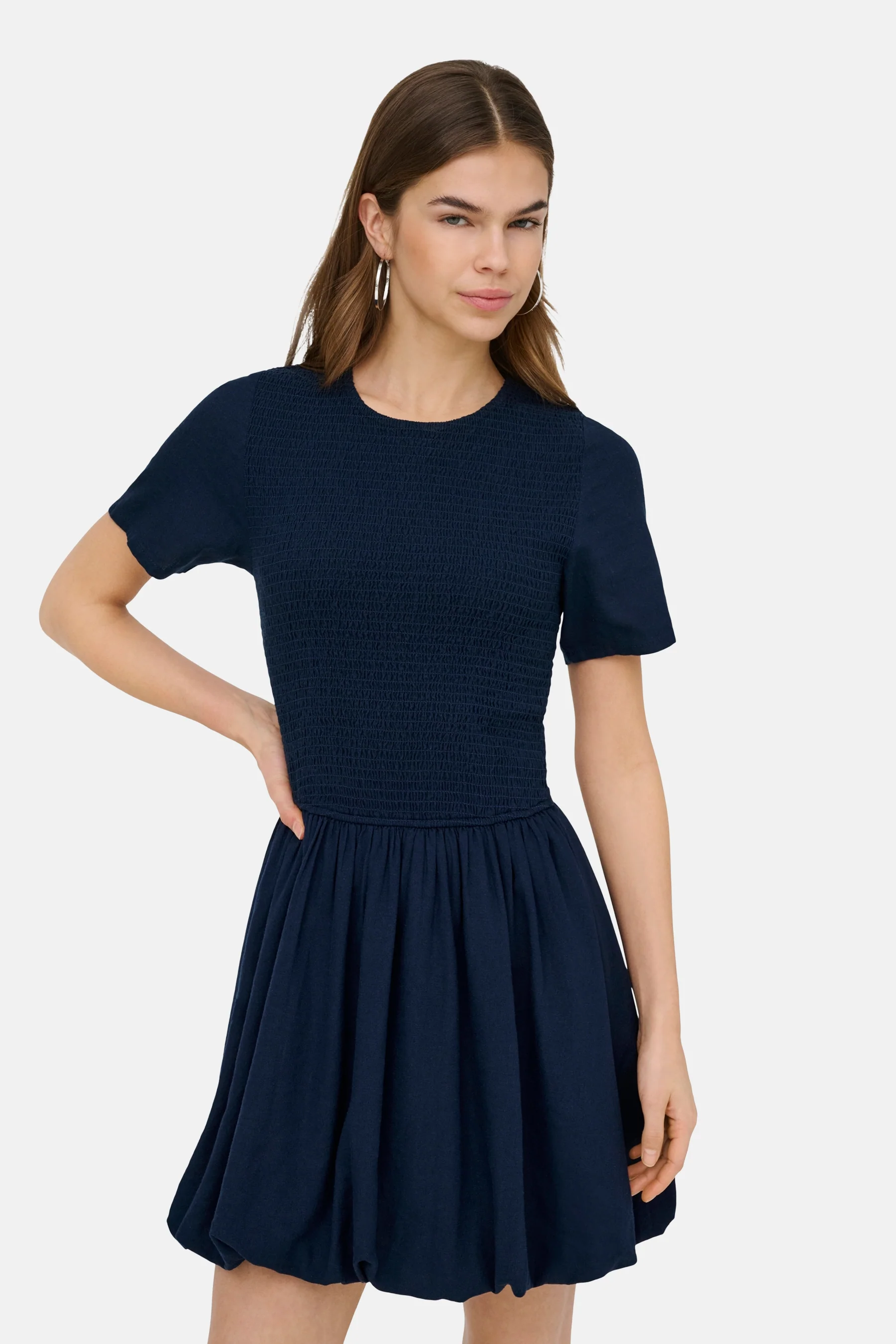 Kleedje met korte mouwen - blauw - Image 5